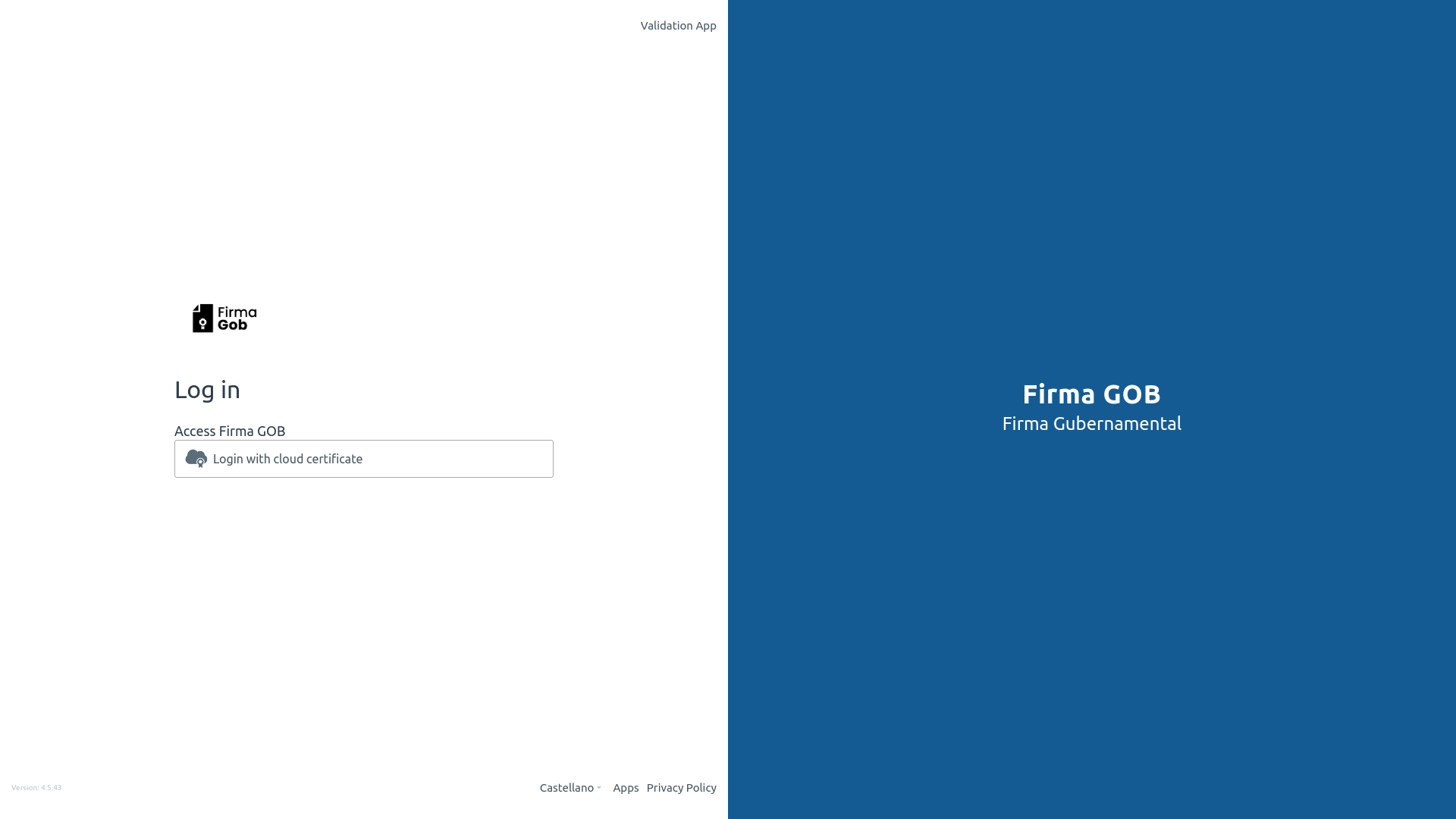 website screenshot of https://buzon.firmagob.gob.do/