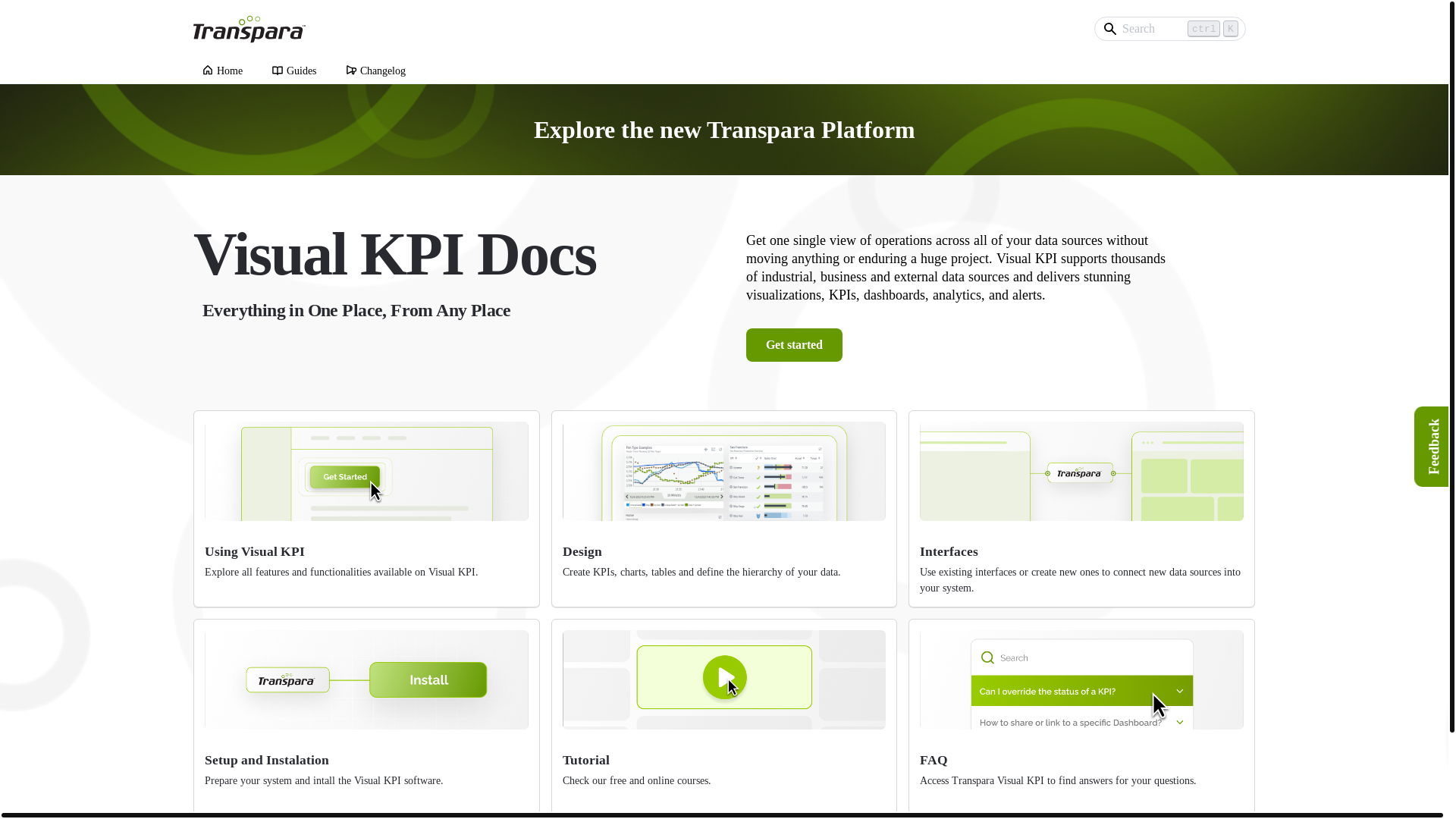 website screenshot of https://transpara-transpara-docs.pages.dev/