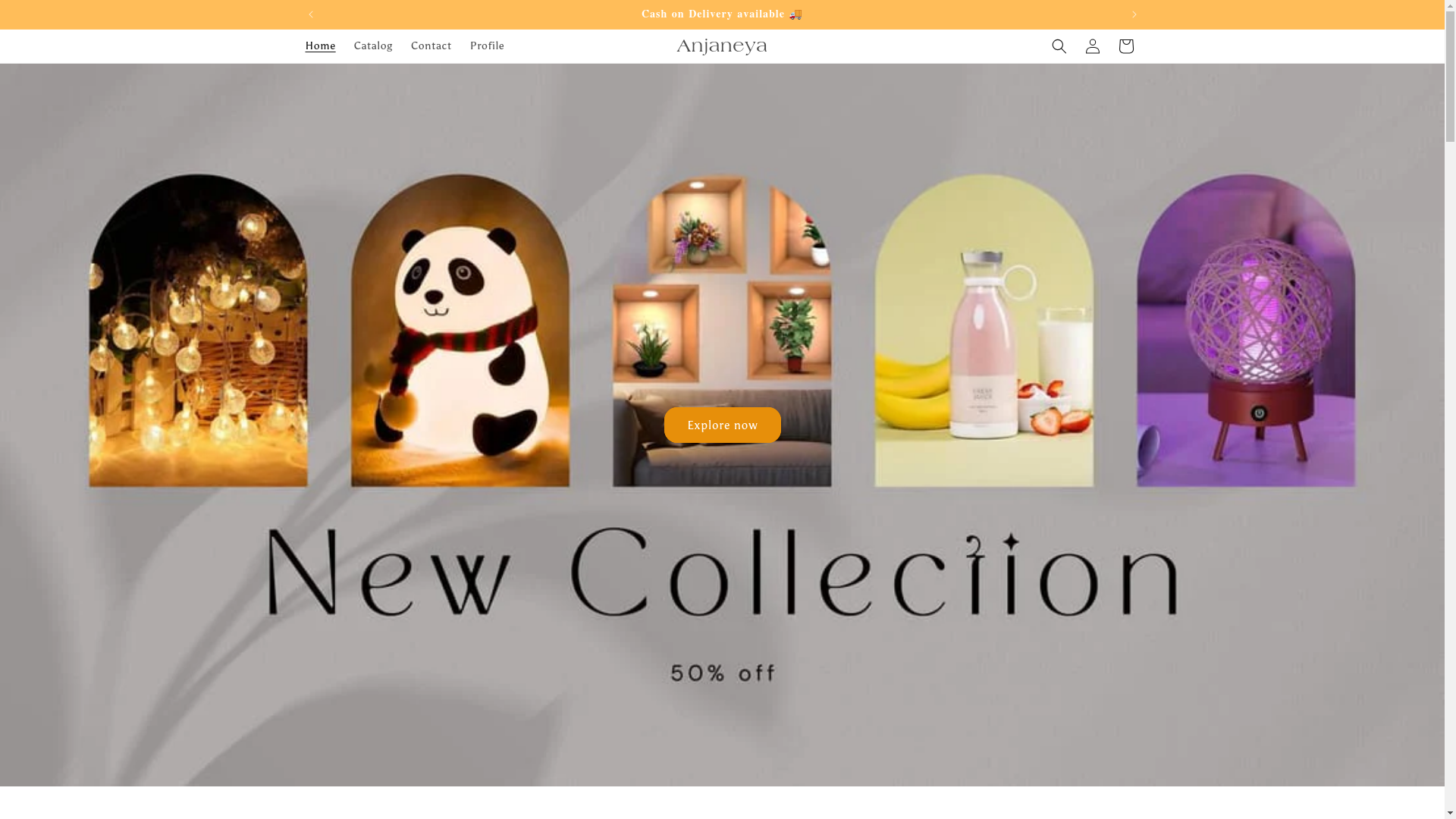 website screenshot of https://anjaneya.store/