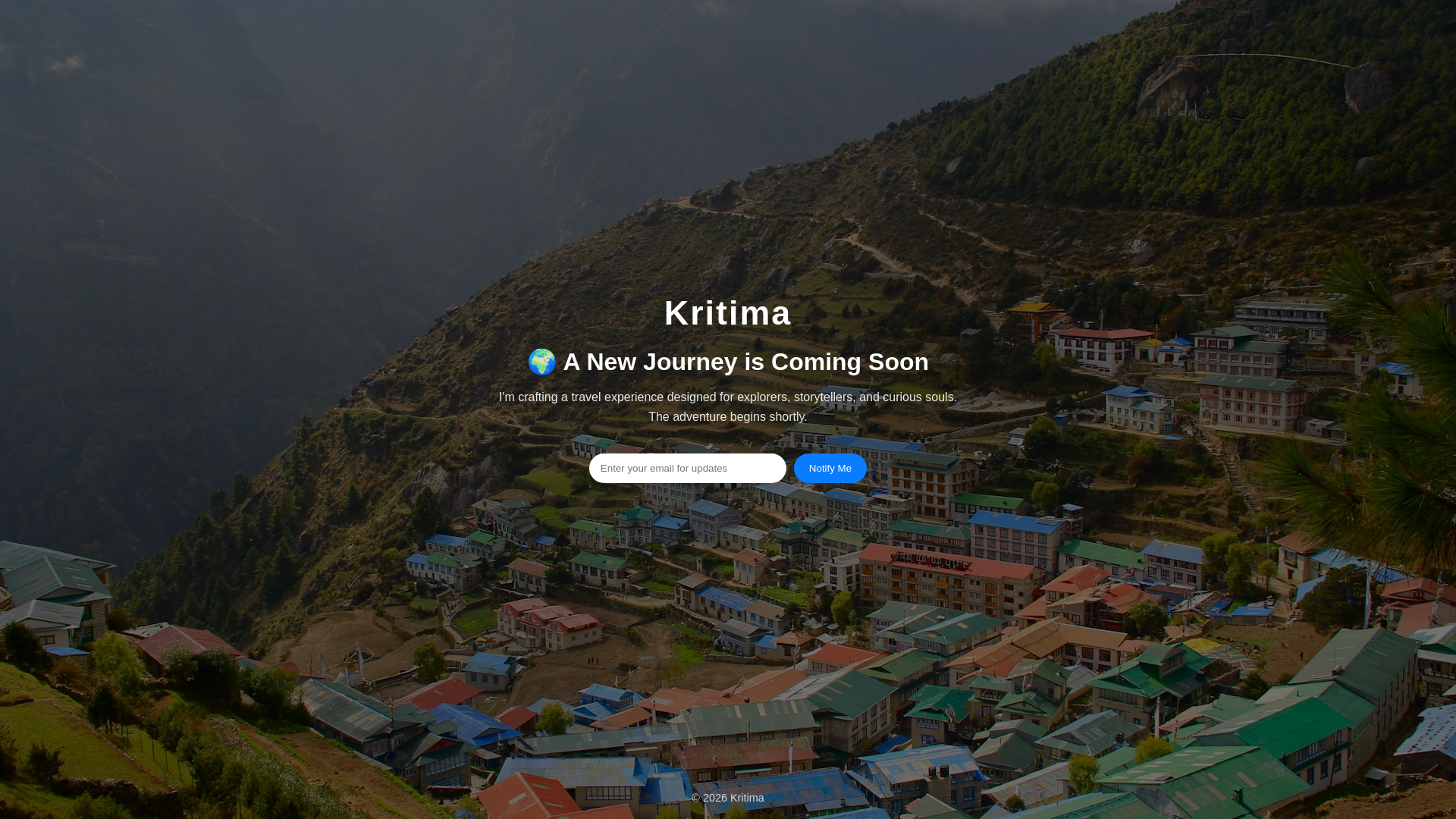 website screenshot of https://kritima.com.np/