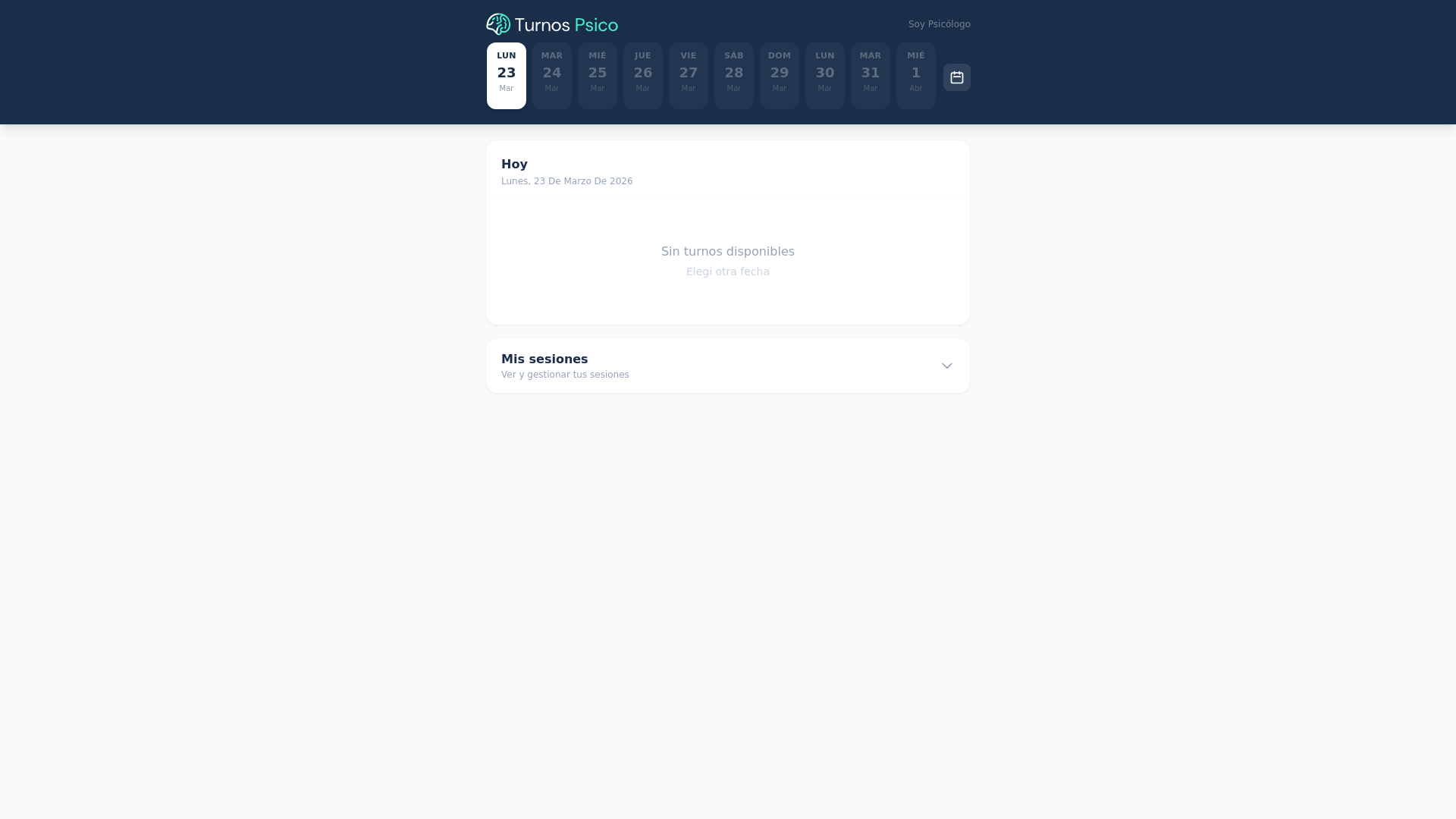website screenshot of https://turnospsi-frontend.pages.dev/