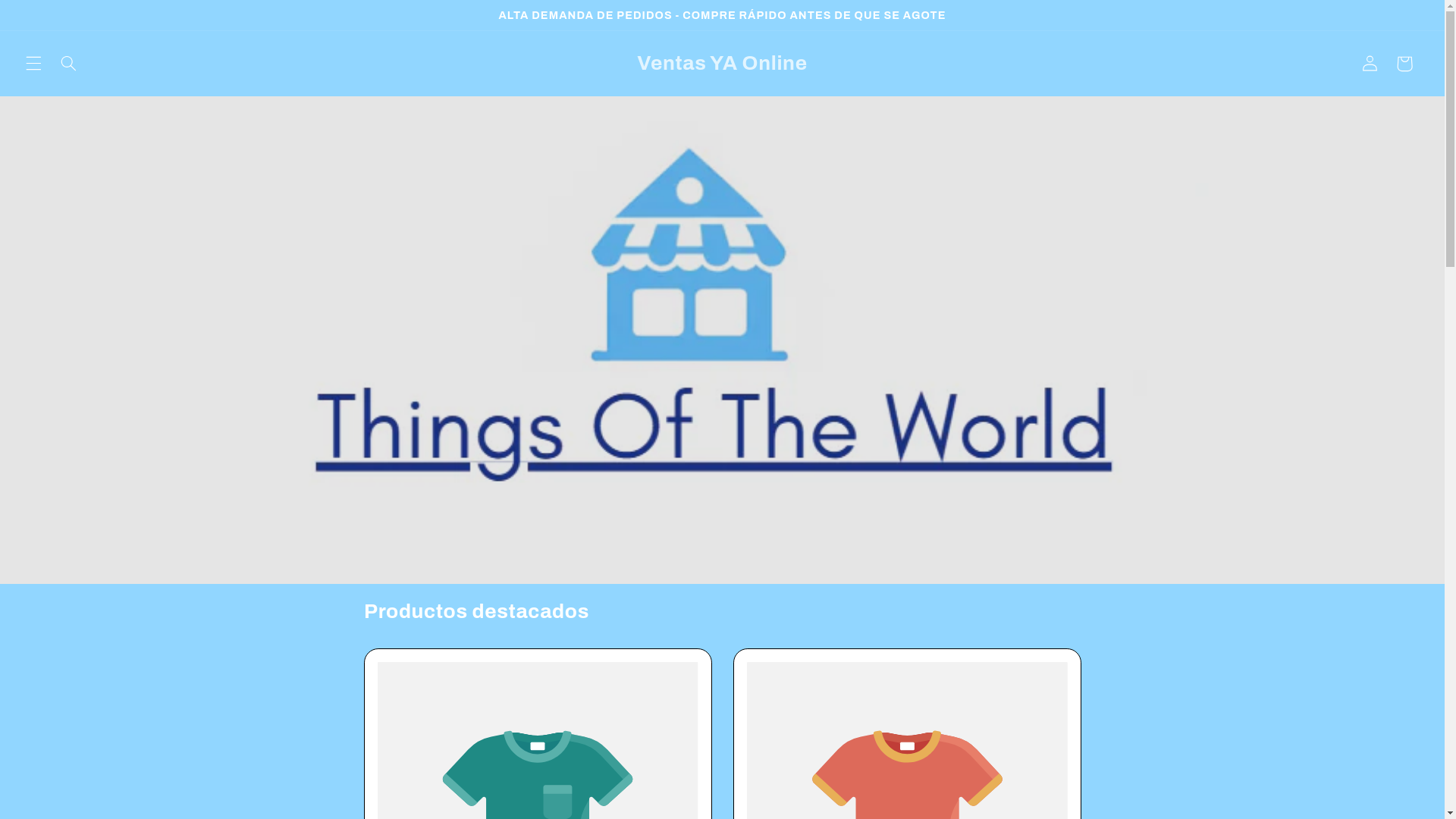 website screenshot of https://ventasyaonline.com/