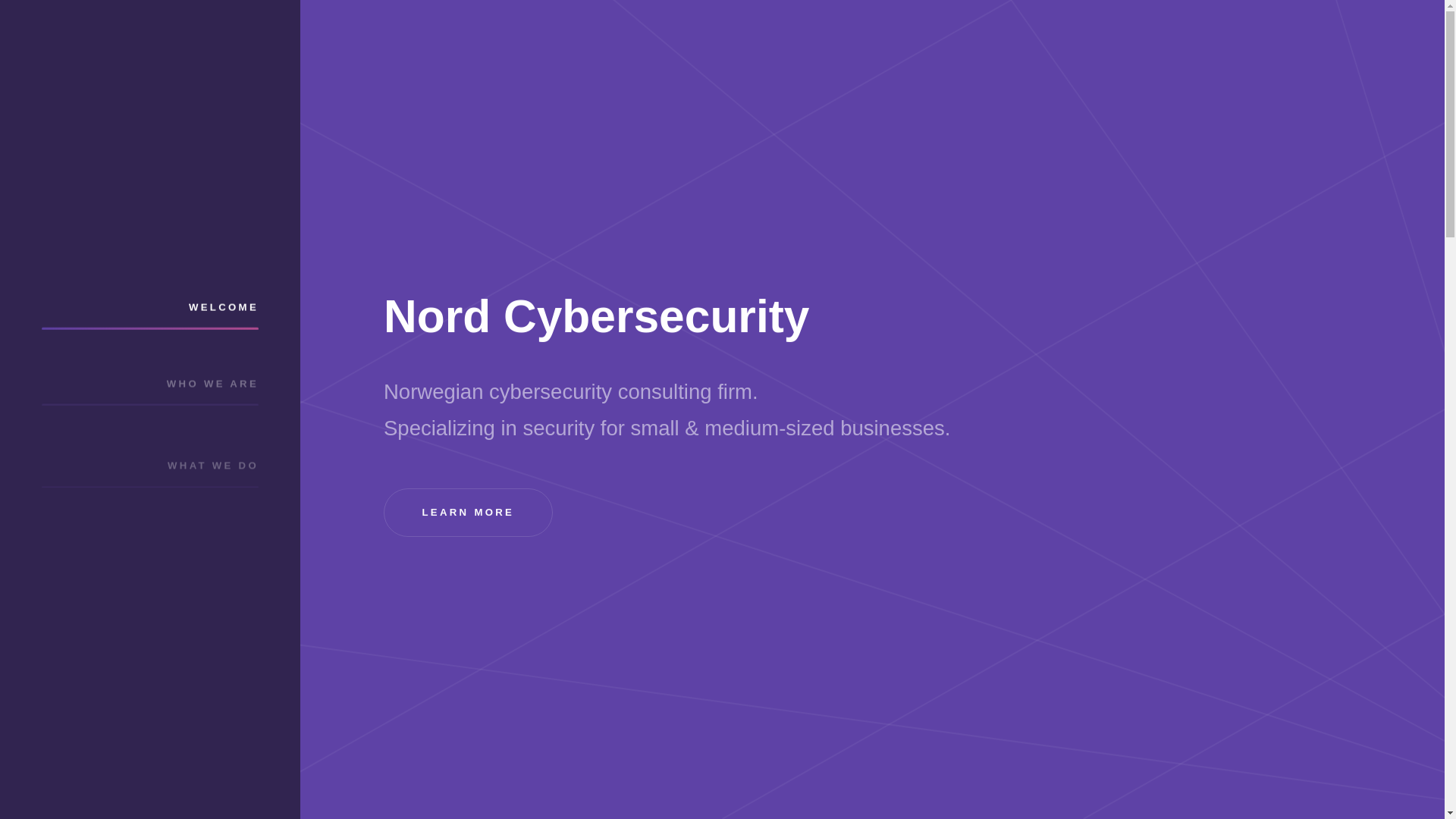 website screenshot of https://nordcybersecurity.no/