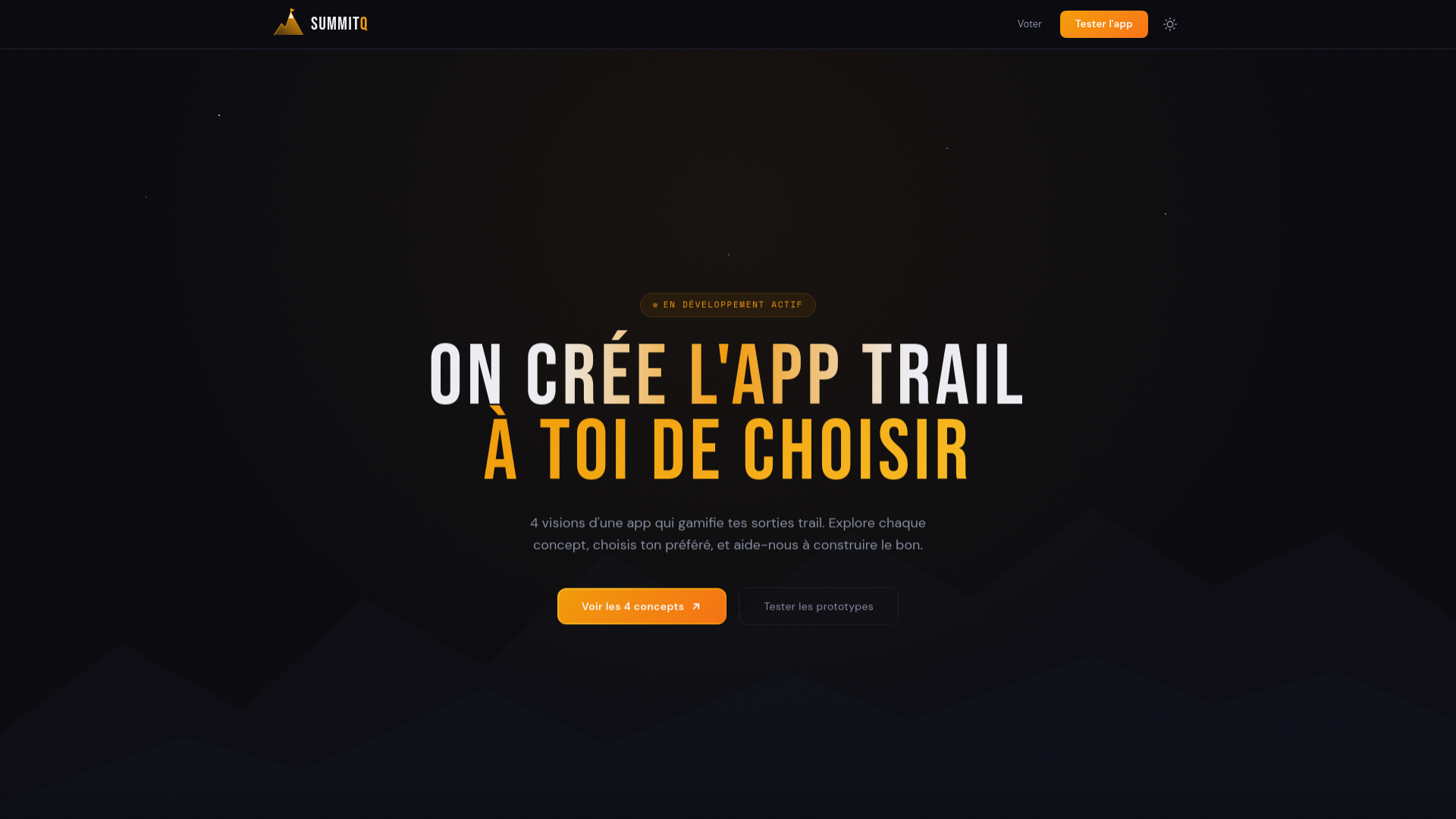 website screenshot of https://summitquest.fr/