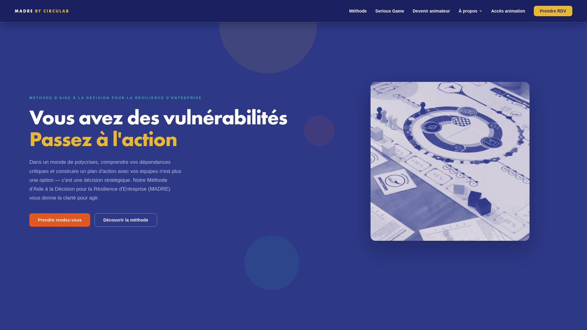 website screenshot of https://resilienceentreprise.fr/