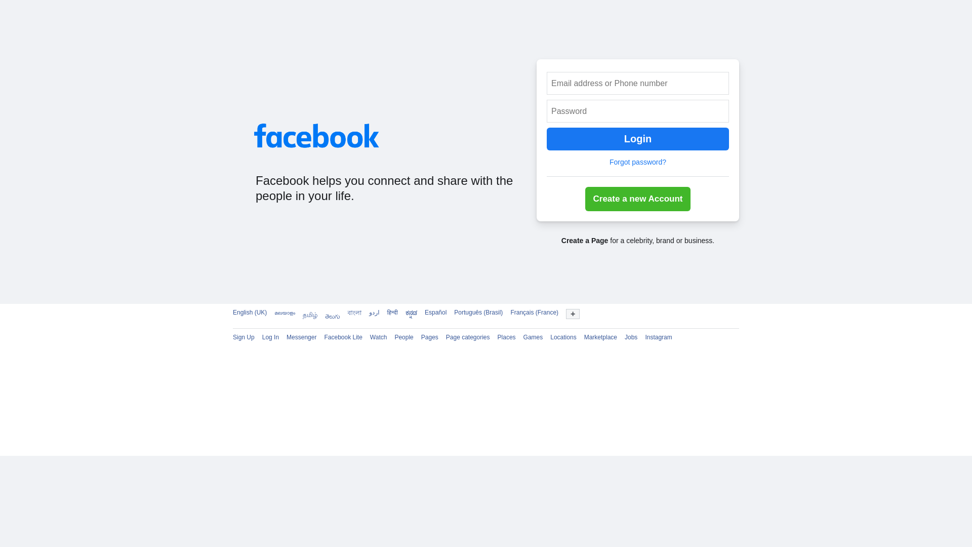 website screenshot of https://clone-facebook-login.vercel.app