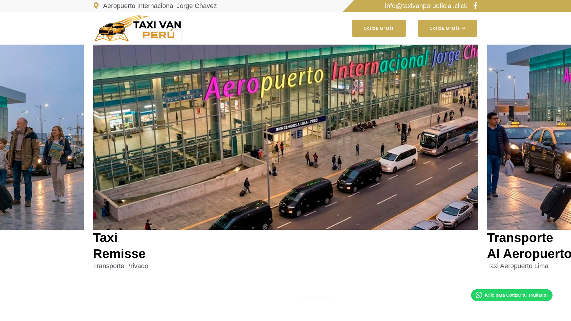 website screenshot of https://taxivanperuoficial.click/