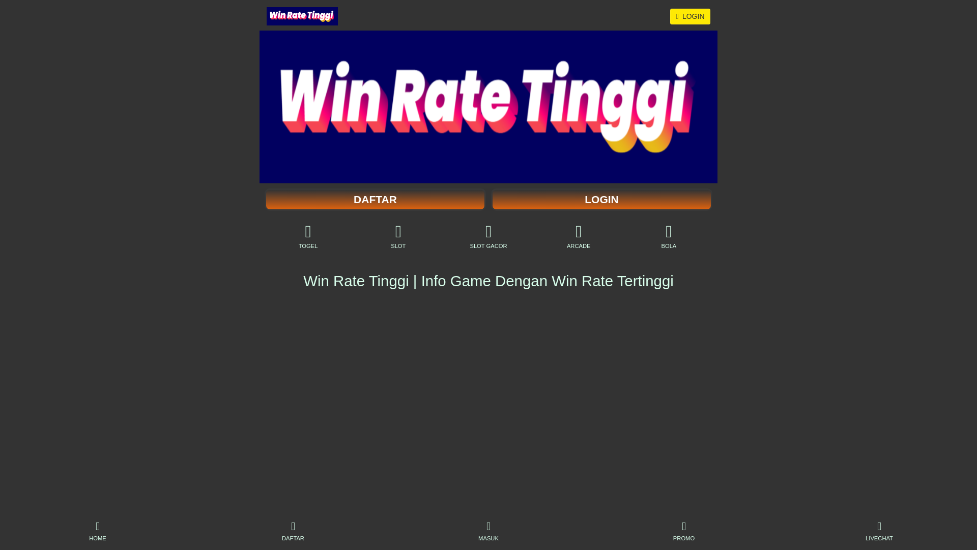 website screenshot of https://winratetinggi.site