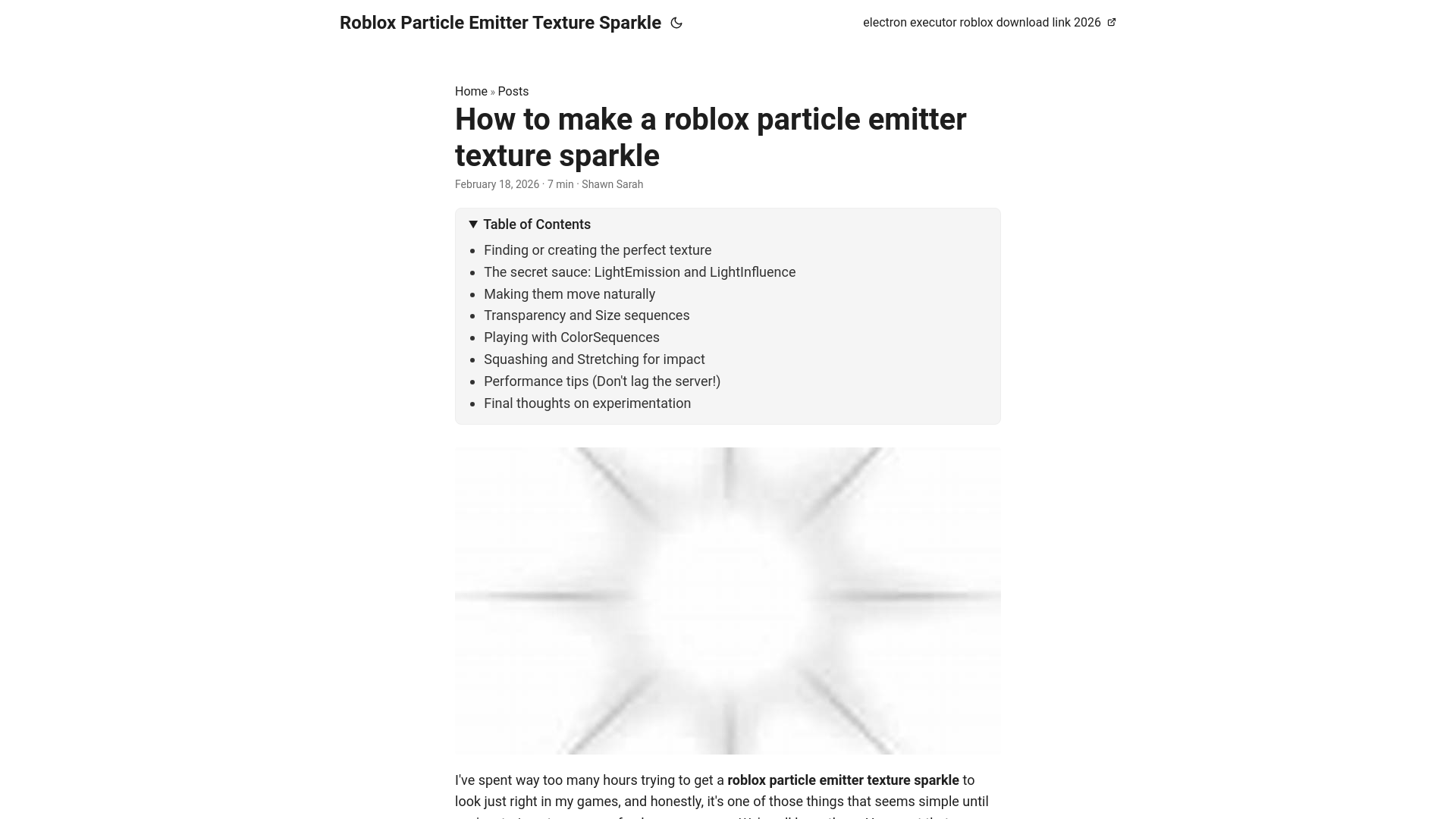website screenshot of https://roblox-particle-emitter-texture-sparkle.pages.dev/