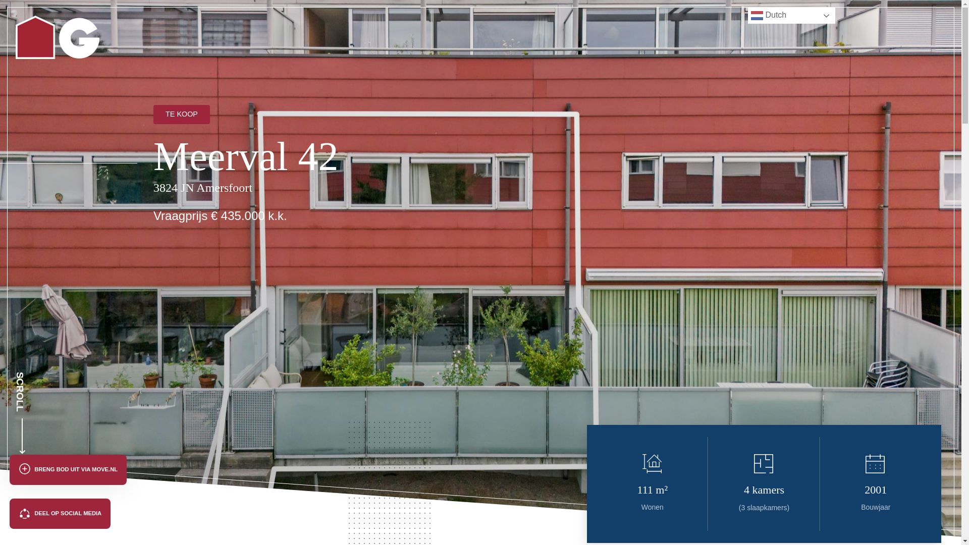 website screenshot of https://meerval42amersfoort.nl/