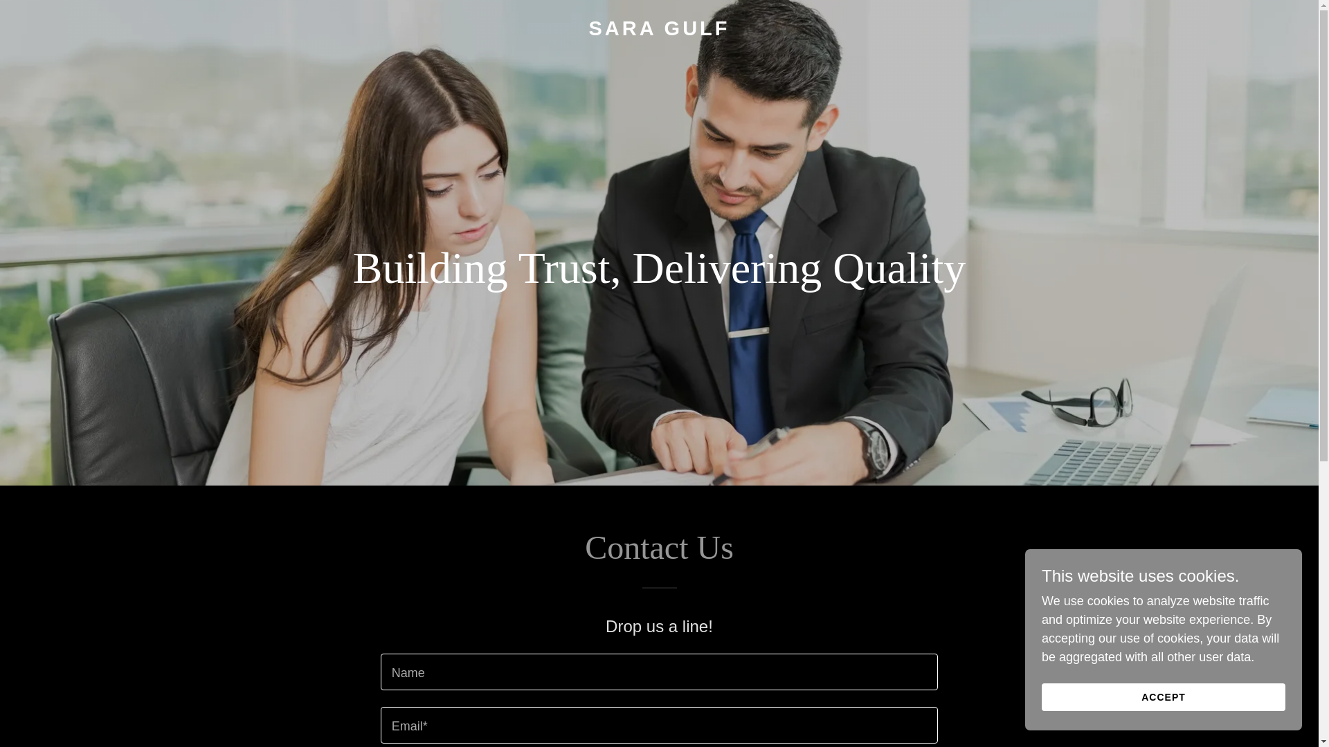 website screenshot of https://saraagulf.com/
