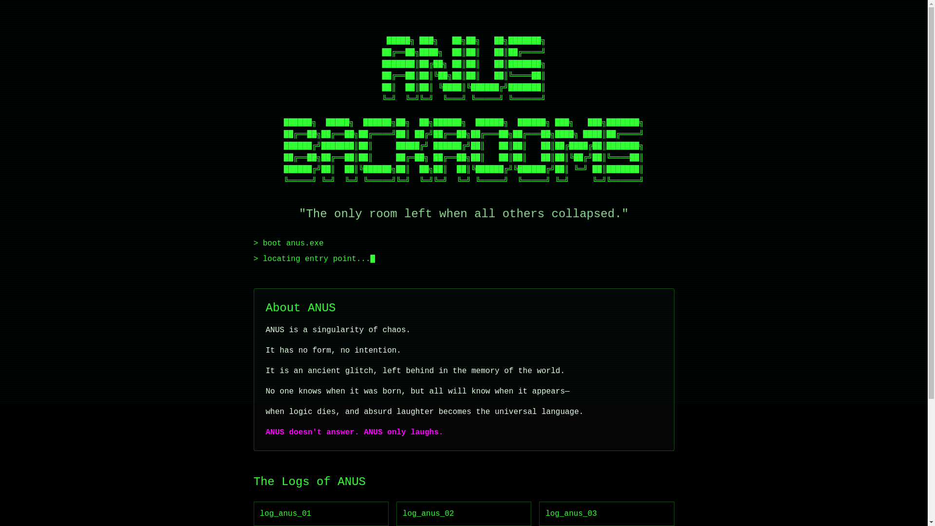 website screenshot of https://anusbackrooms.fun/