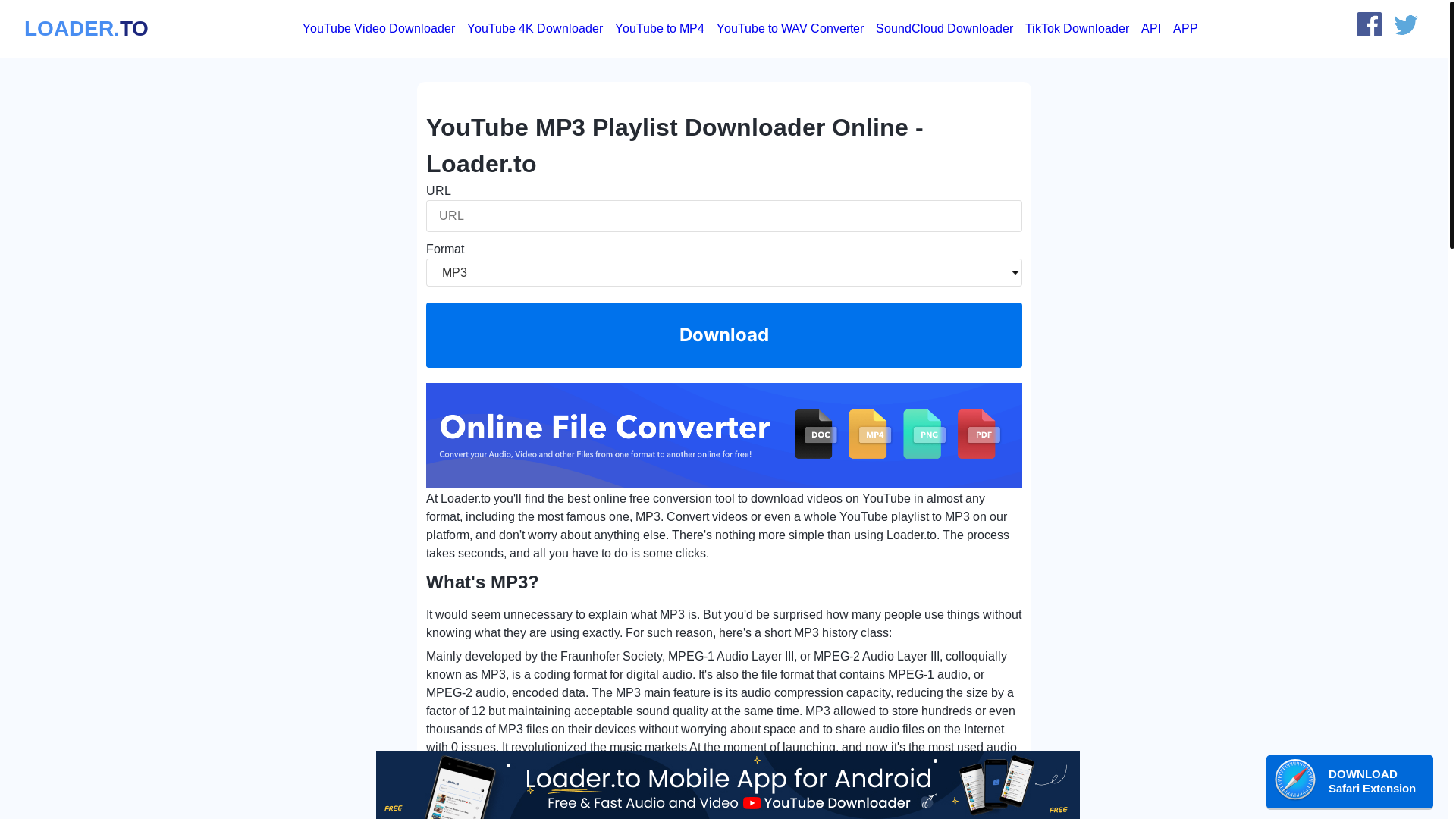 website screenshot of https://en.loader.to/4/