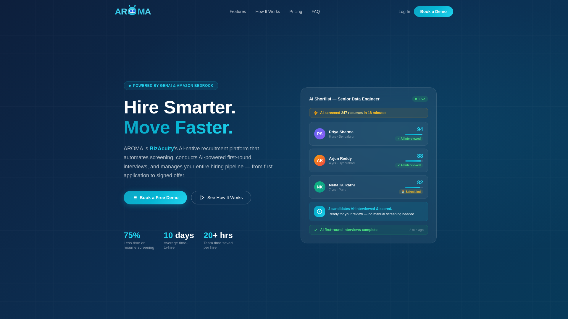 website screenshot of https://aroma-bizacuity.pages.dev/