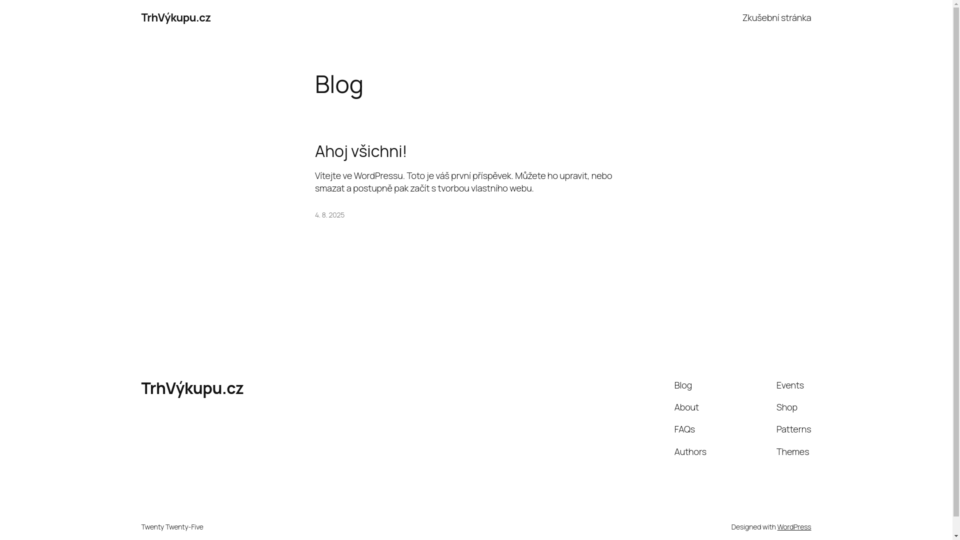 website screenshot of https://trhvykupu.cz/