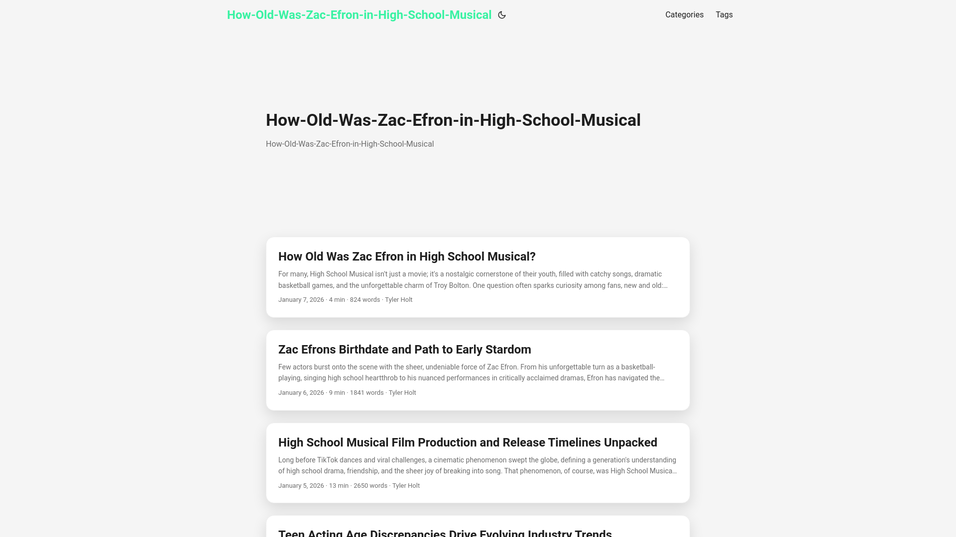 website screenshot of https://how-old-was-zac-efron-in-high-school-musical.pages.dev/