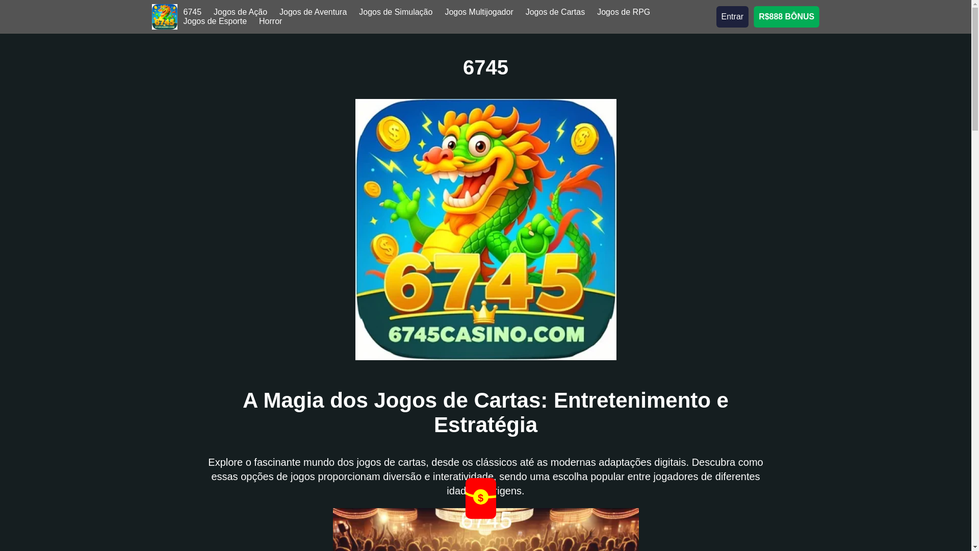 website screenshot of https://6745casino.com/
