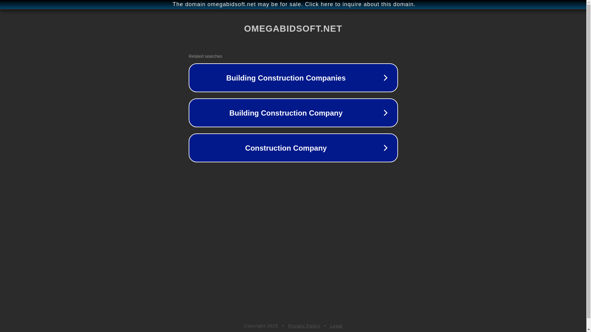 website screenshot of https://omegabidsoft.net/