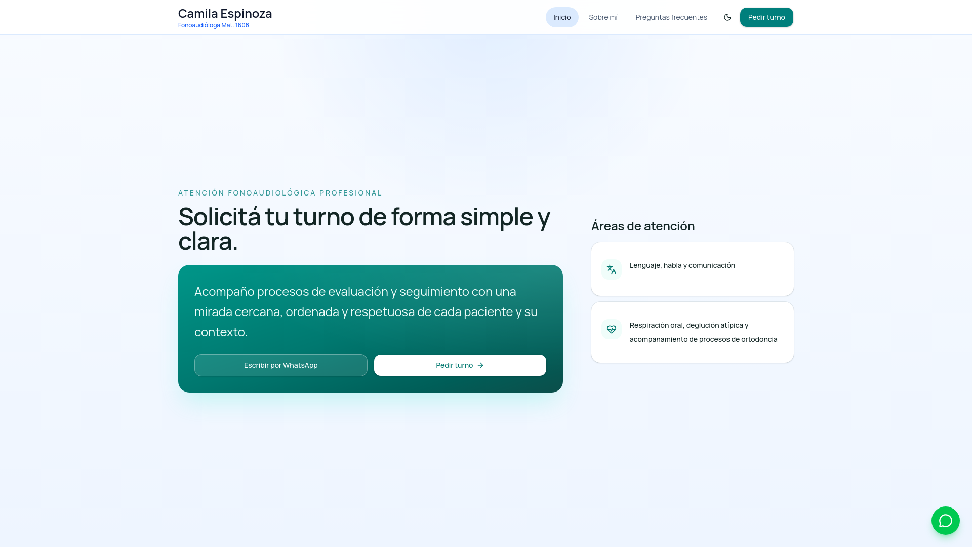 website screenshot of https://camilaespinoza.com.ar/