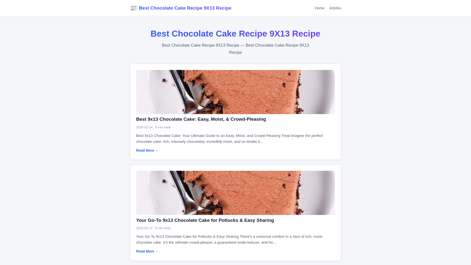 website screenshot of https://best-chocolate-cake-recipe-9x13-recipe.pages.dev/
