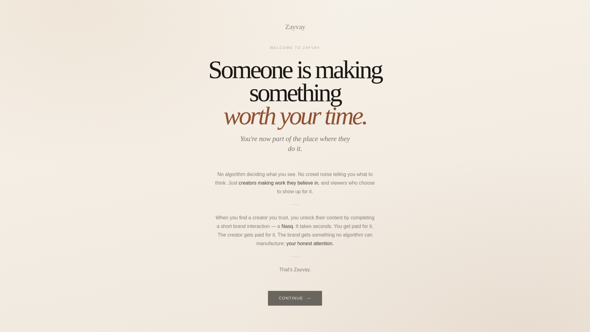 website screenshot of https://zayvay-welcome.pages.dev/