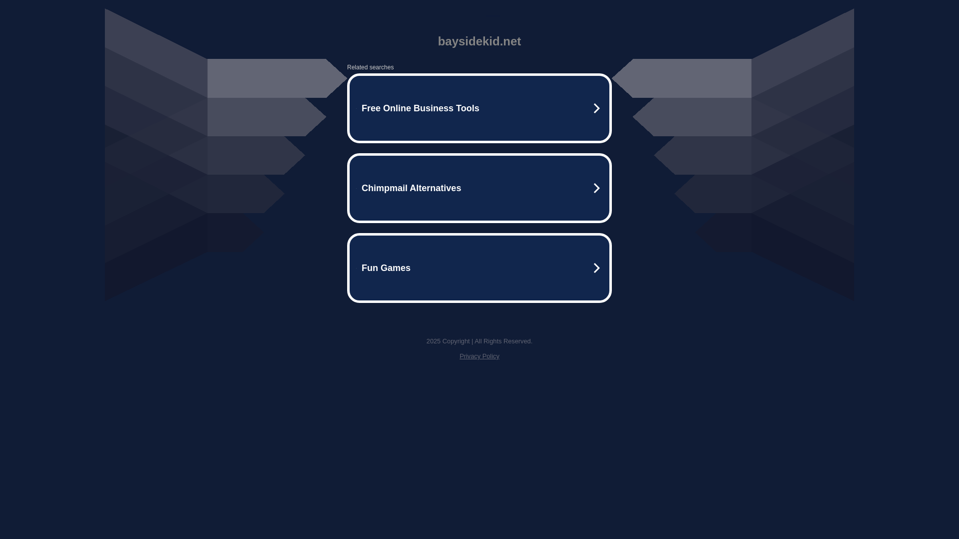 website screenshot of https://baysidekid.net/