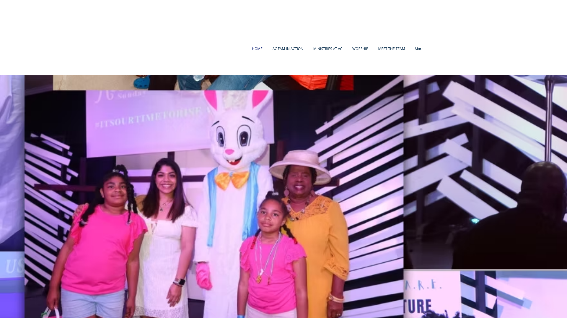 website screenshot of https://agapecovenantministries.com/