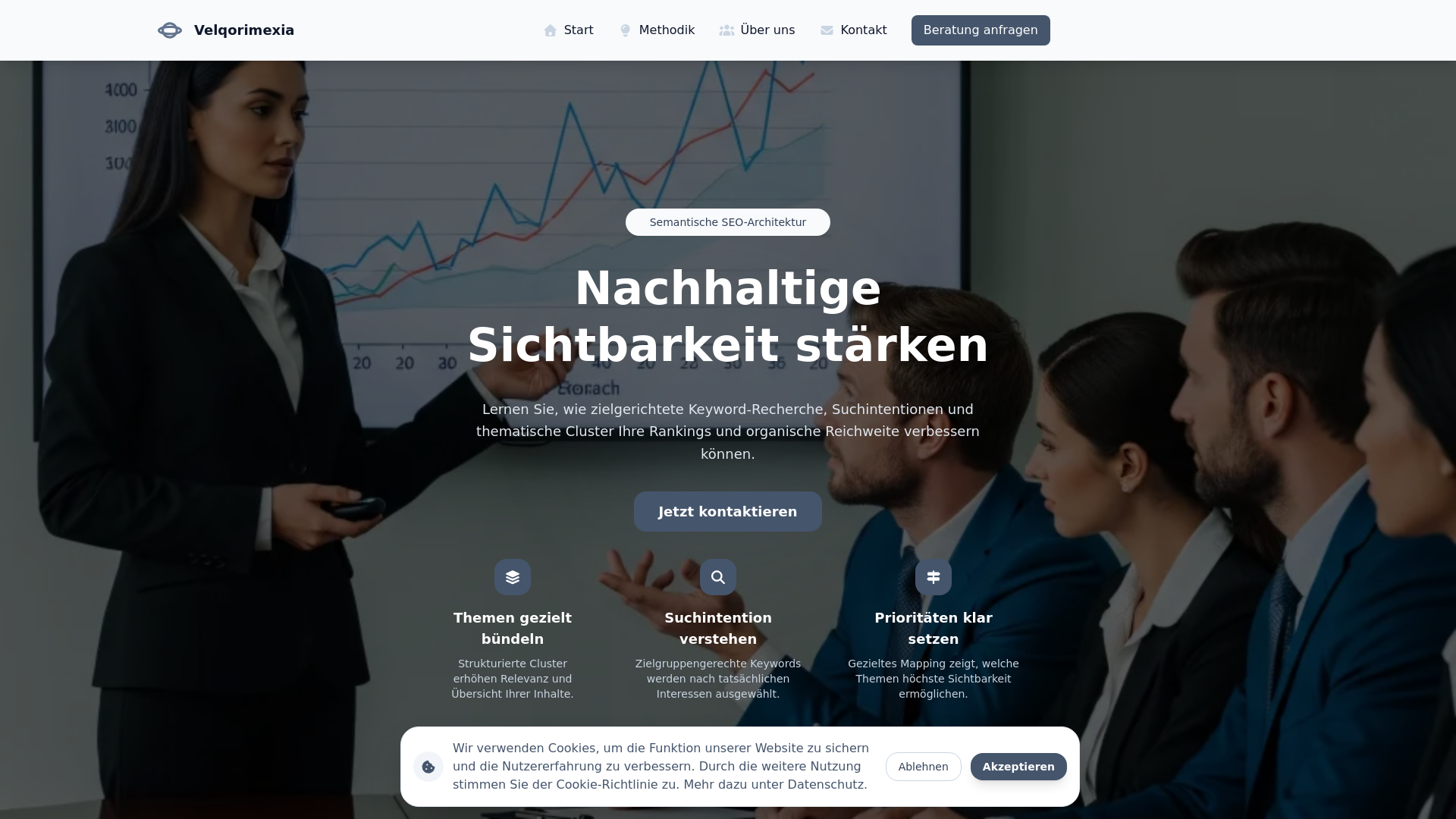website screenshot of https://velqorimexia.com/