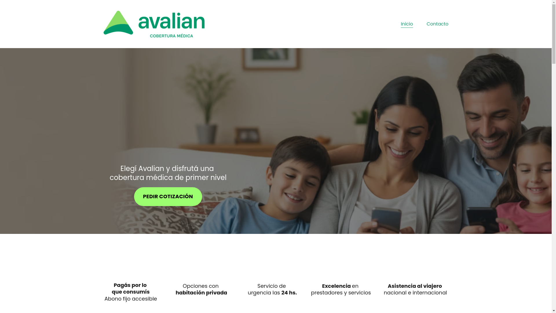 website screenshot of https://avalianagenciaoficial.com/