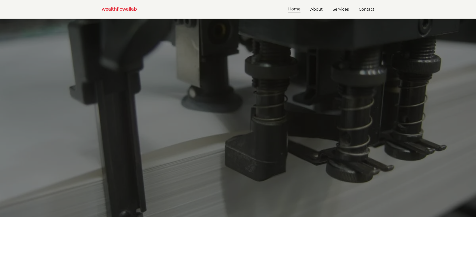 website screenshot of https://wealthflowailab.com/