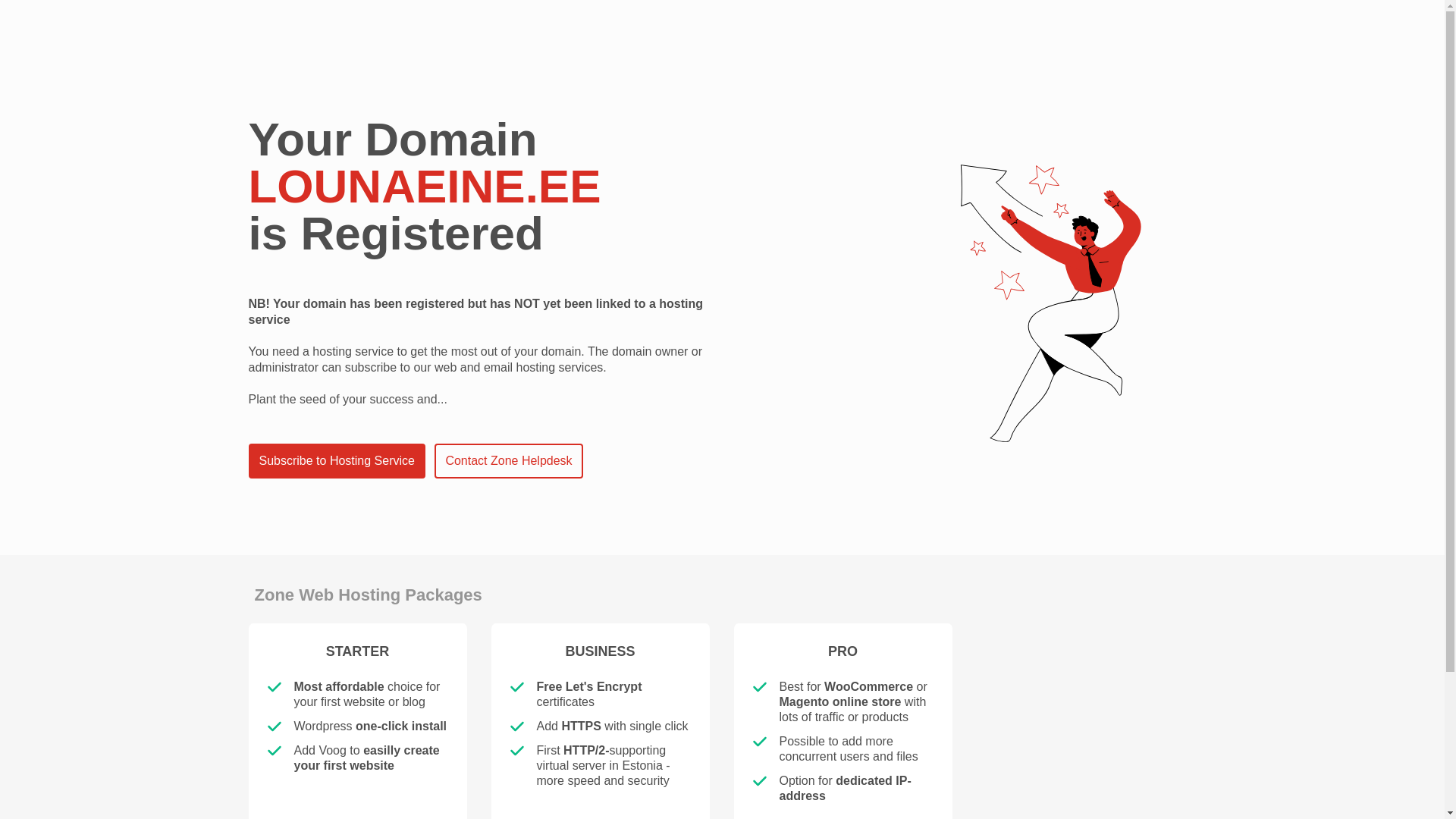 website screenshot of https://lounaeine.ee/