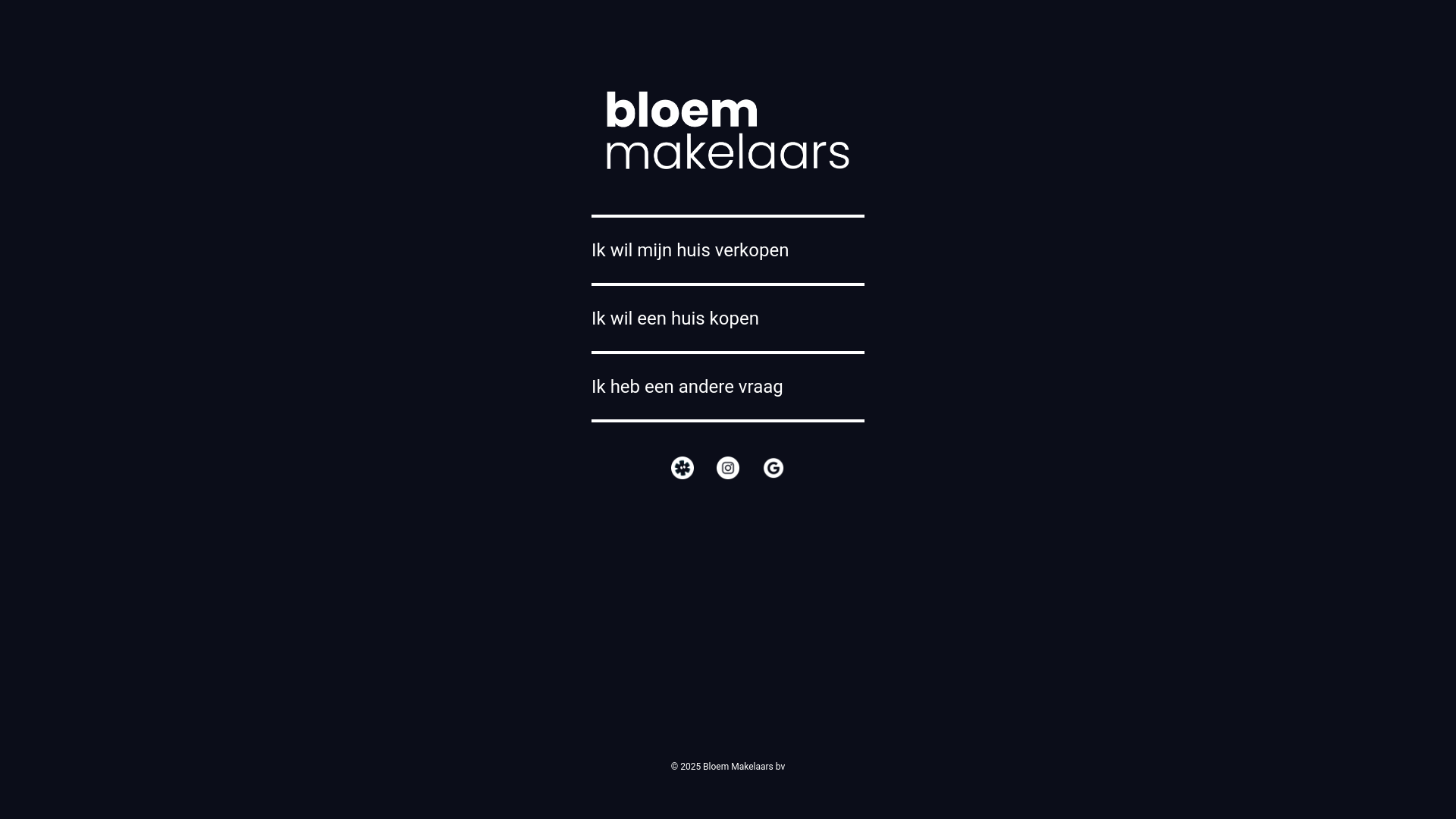 website screenshot of https://bloemmakelaar.nl/