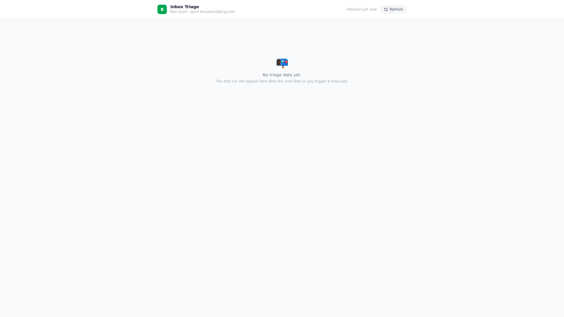 website screenshot of https://triage-dashboard.pages.dev/