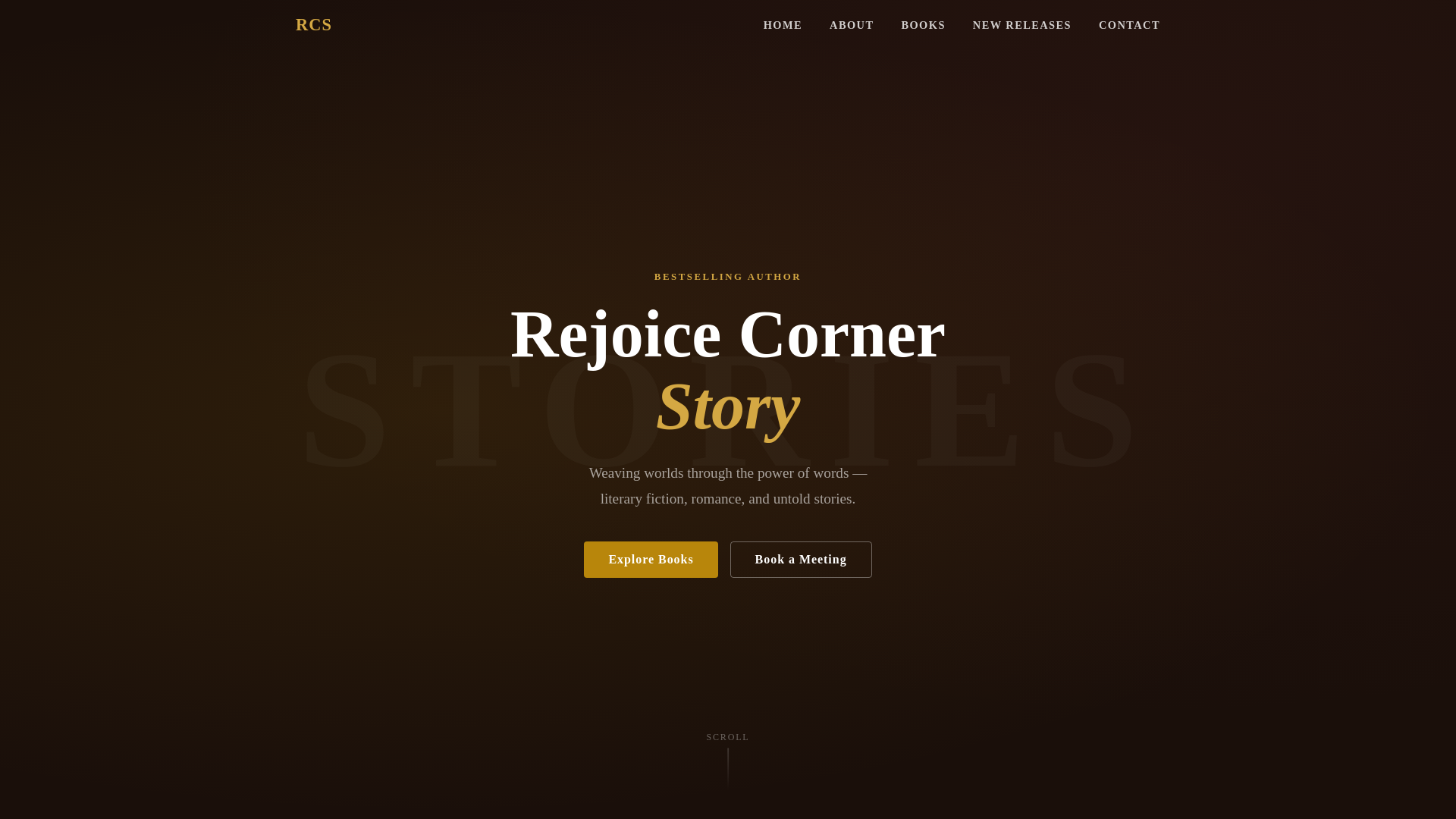 website screenshot of https://rejoicestorycorner.com