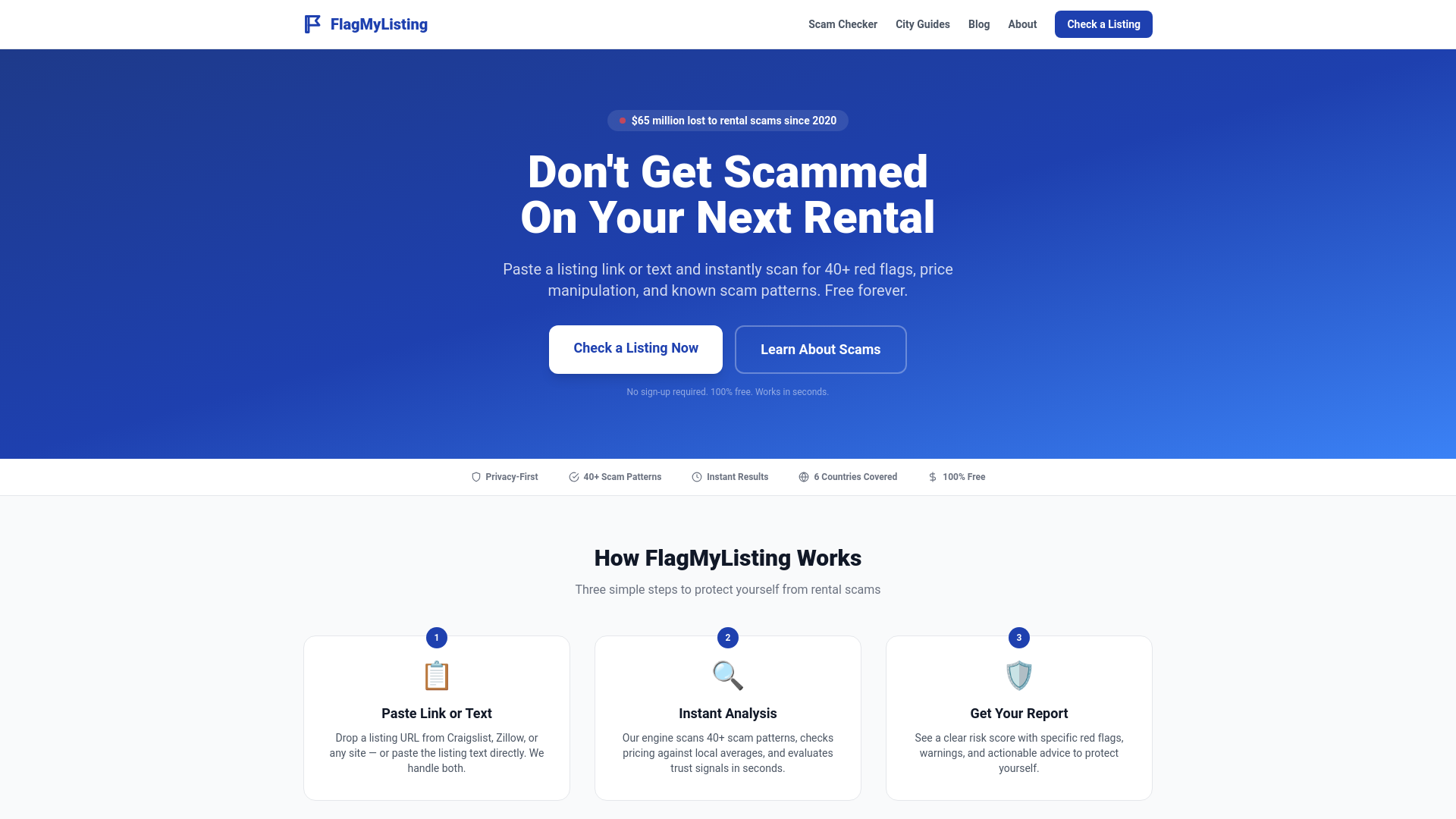 website screenshot of https://flagmylisting.com/