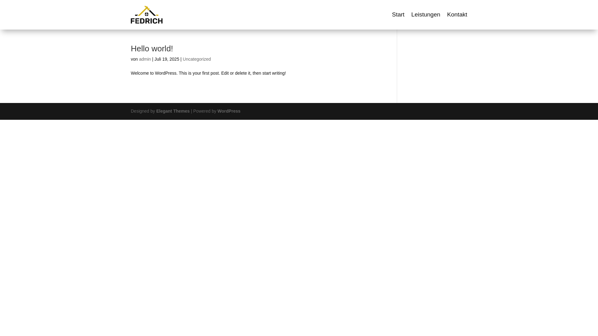 website screenshot of https://dachdeckerei-fedrich.de/
