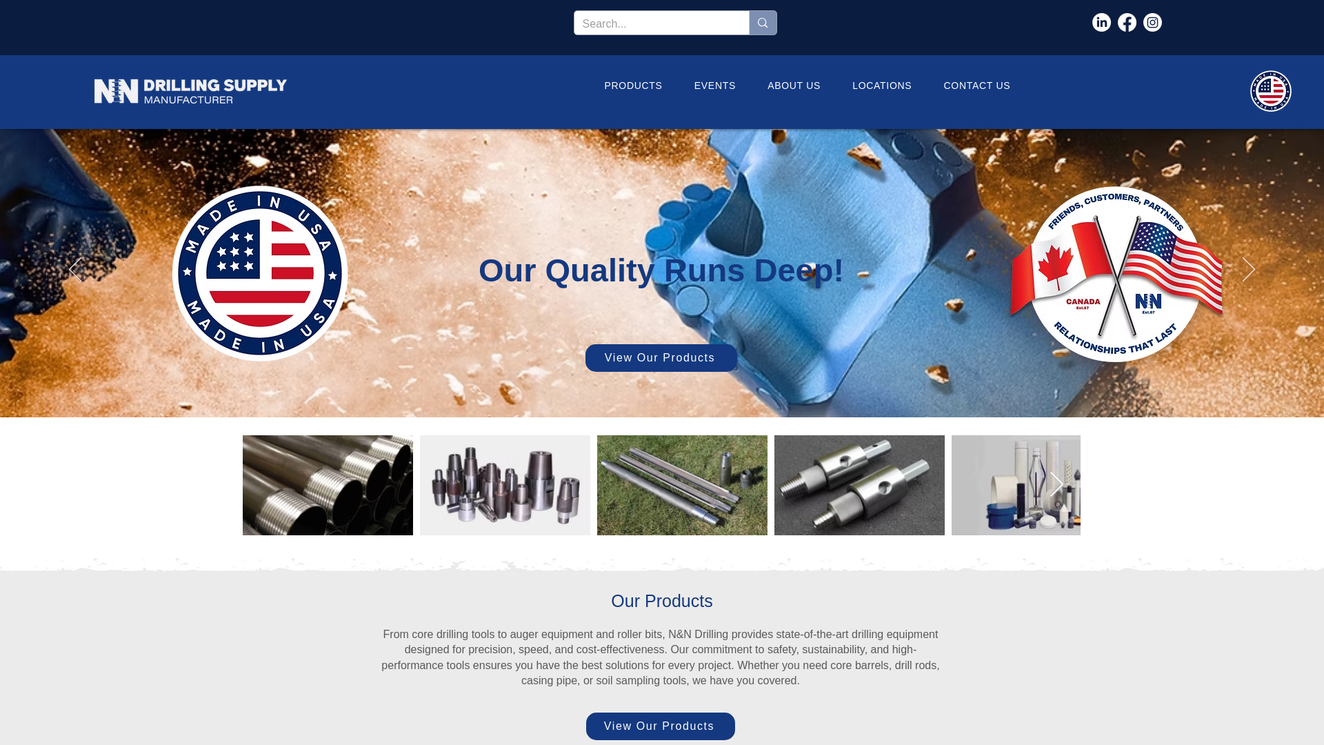 website screenshot of https://www.nndrilling.com/