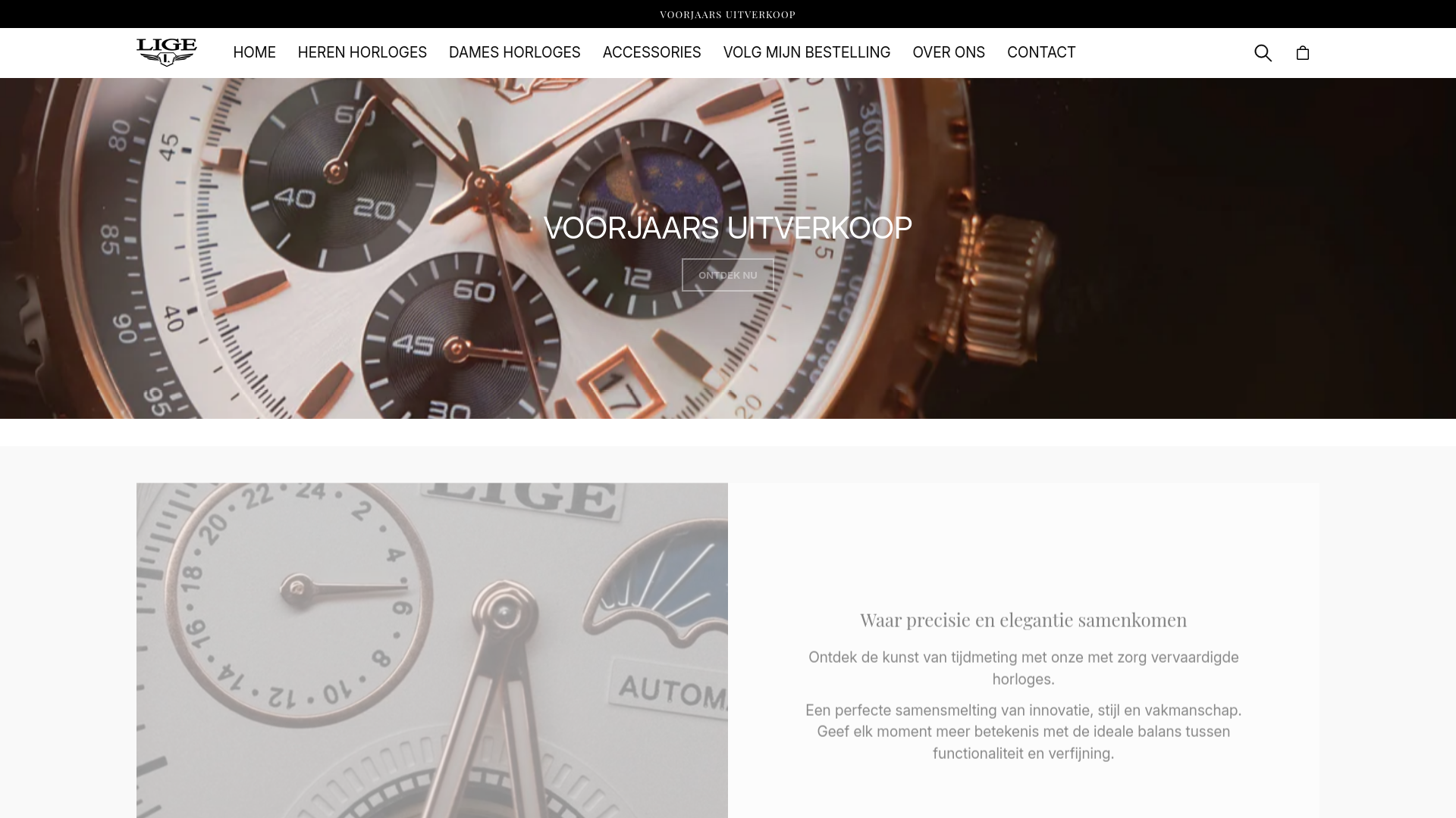 website screenshot of https://alexanderlige.nl/