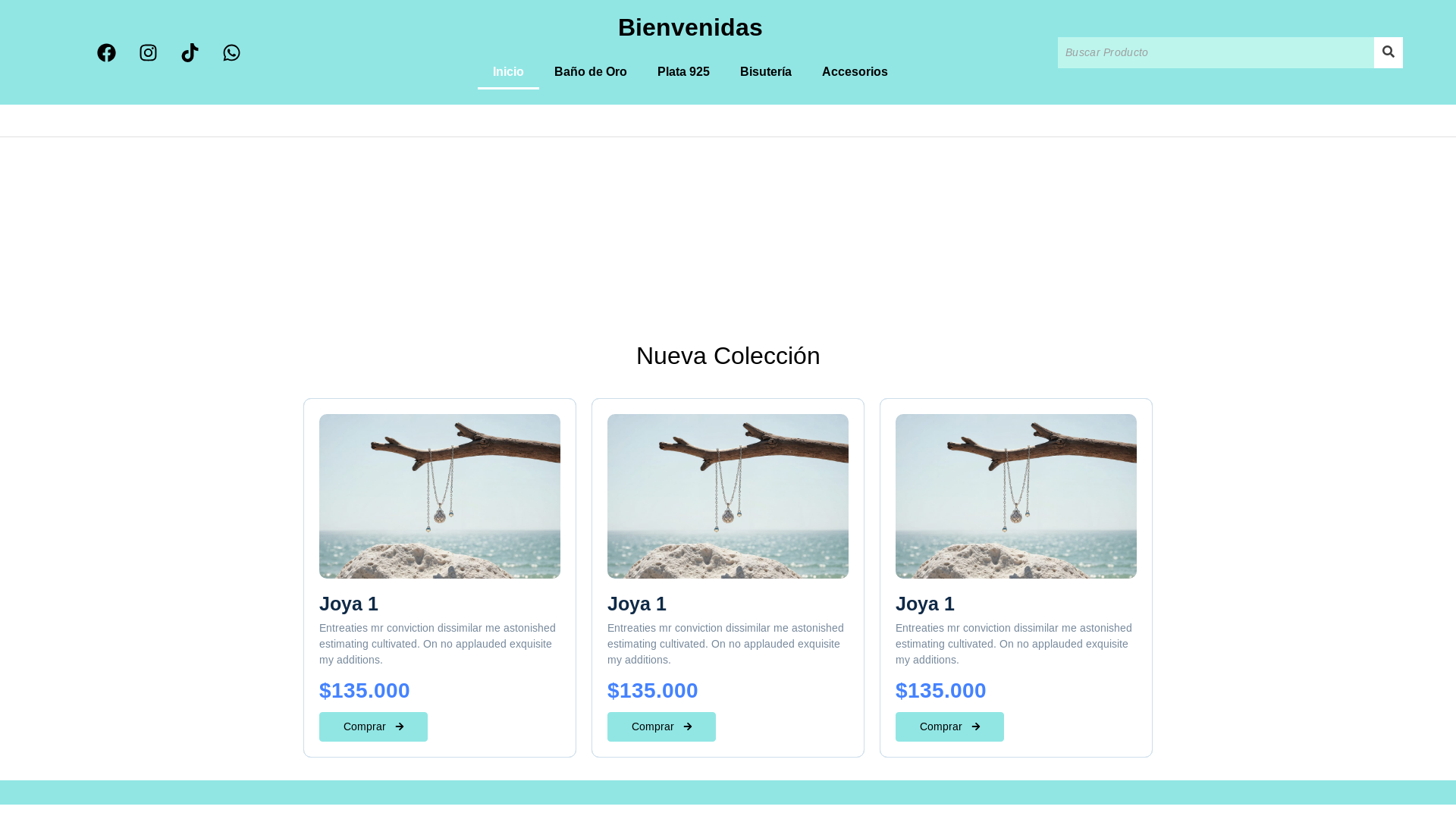 website screenshot of https://carolinacreaciones.cl/