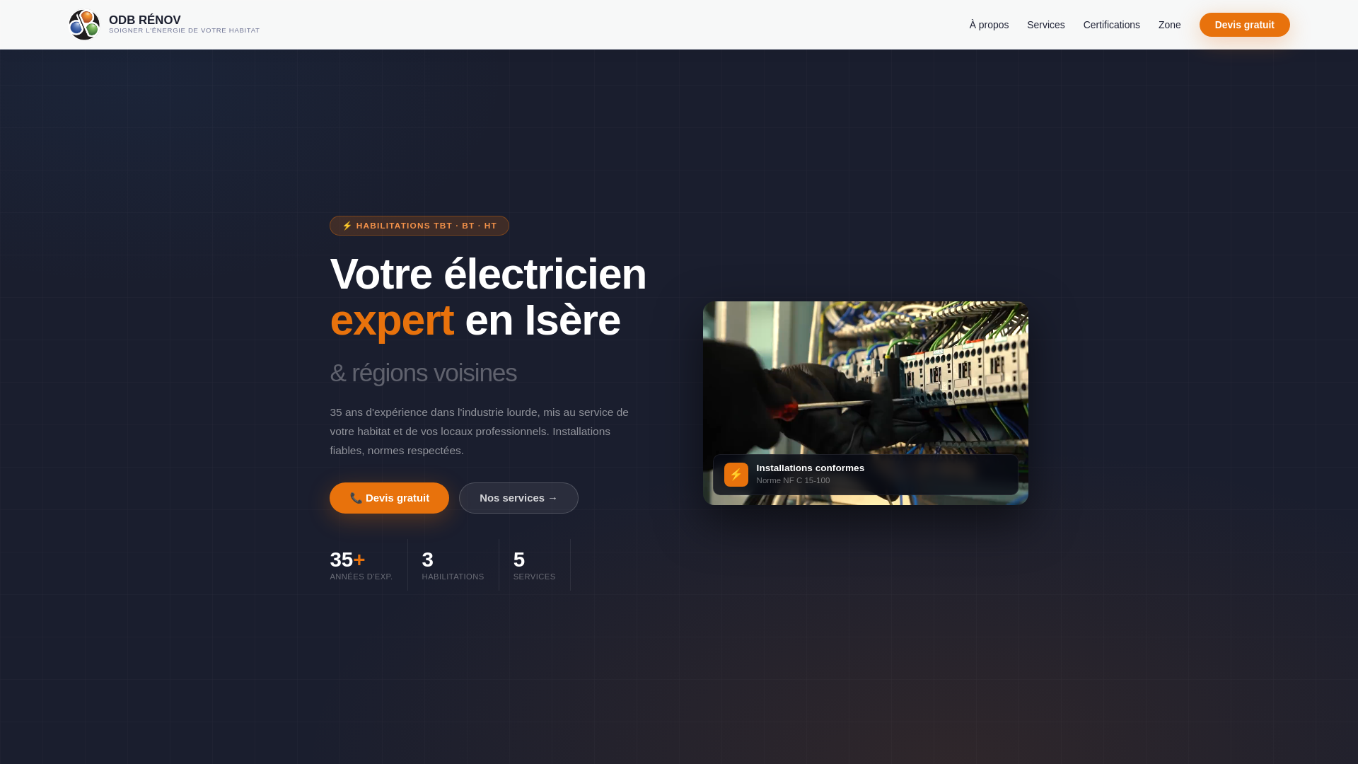 website screenshot of https://odbrenov.fr/