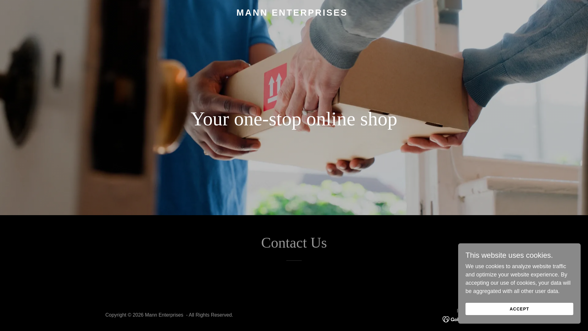 website screenshot of https://mannenterprisesbaroda.com