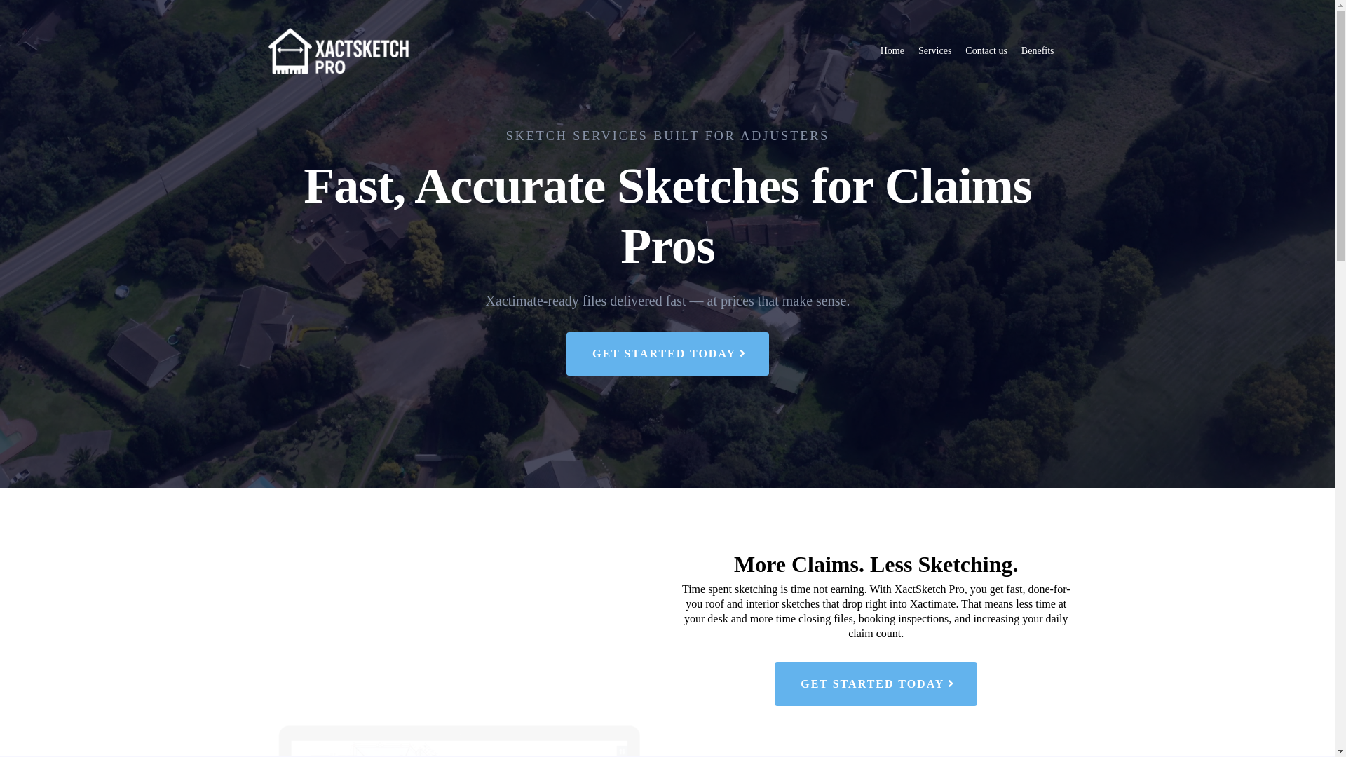 website screenshot of https://xactsketchpro.com/