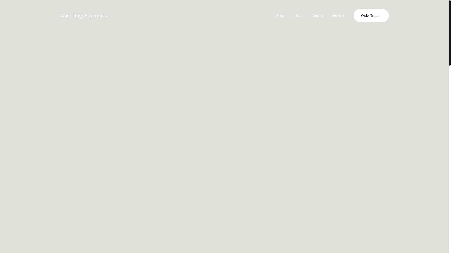 website screenshot of https://wacotag.com/