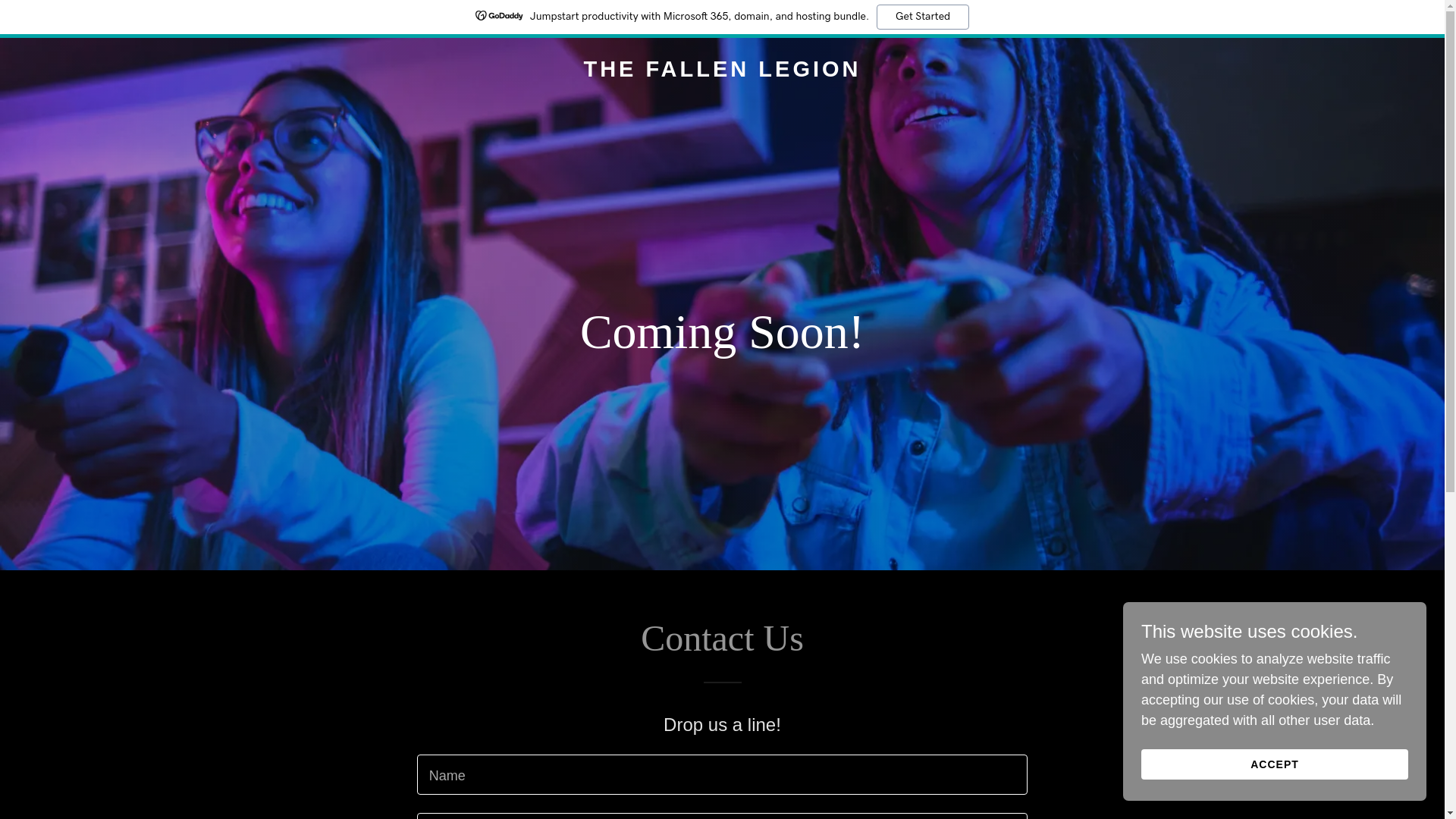 website screenshot of https://thefallenlegion.com/