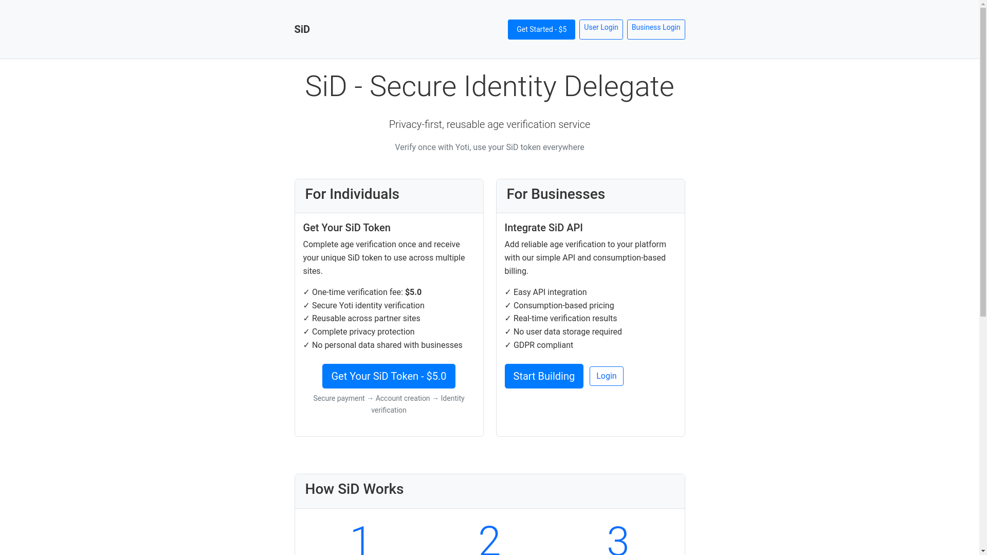 website screenshot of https://sidverifications.com/