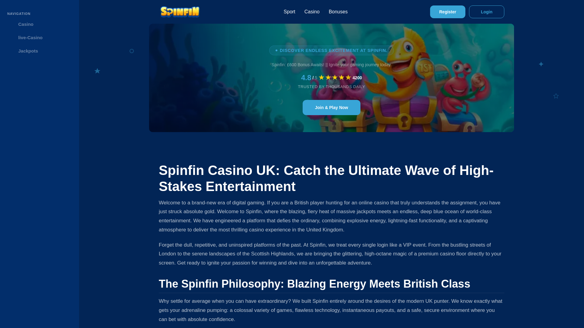 website screenshot of https://spinfin-gb-net.pages.dev/