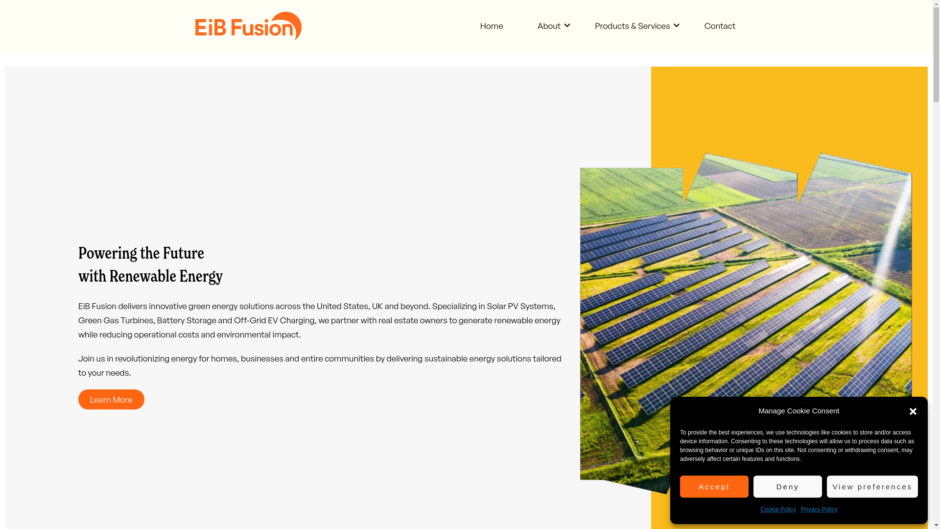 website screenshot of https://eibfusionenergy.com/