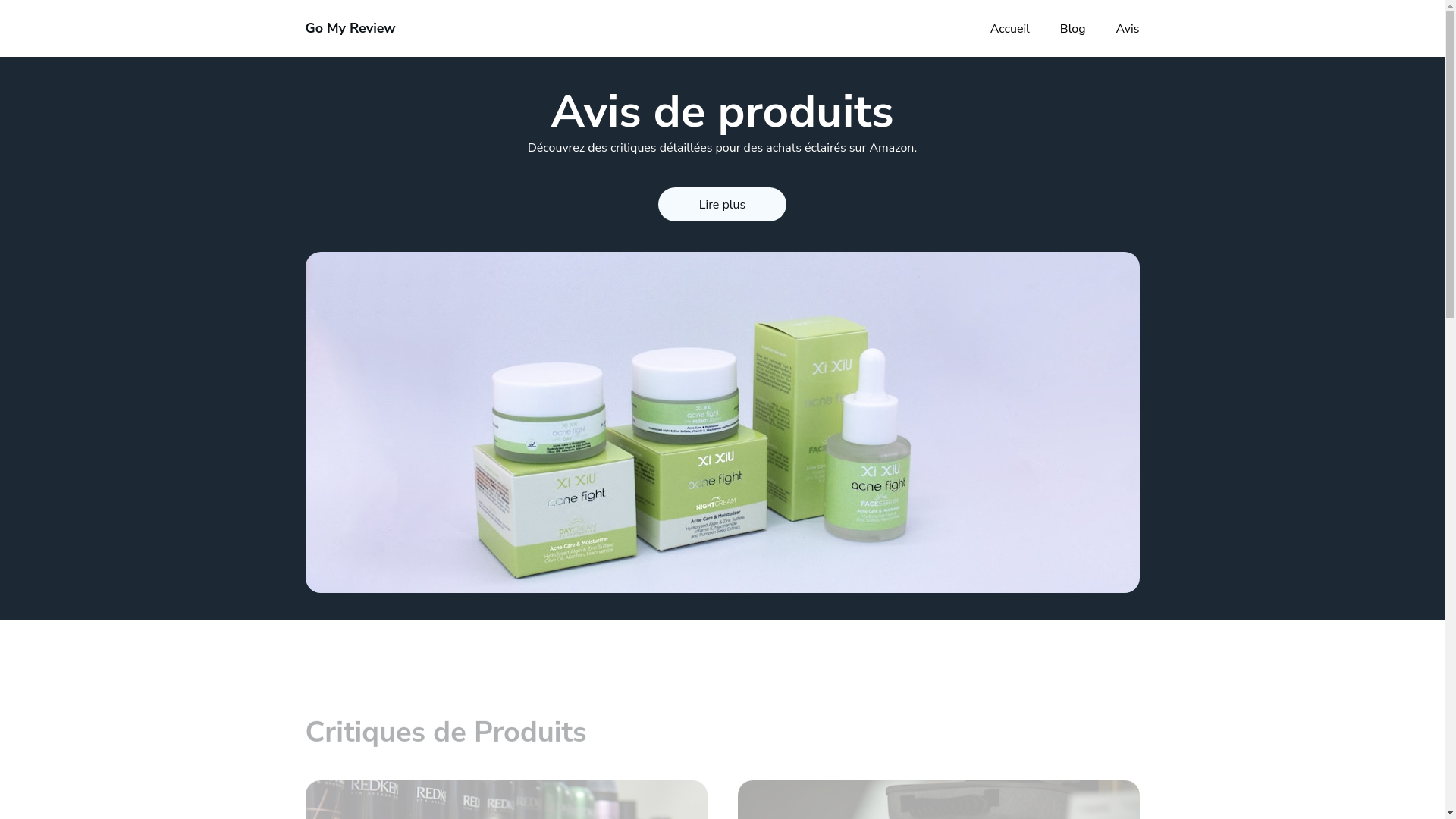 website screenshot of https://gomyreview.fr/