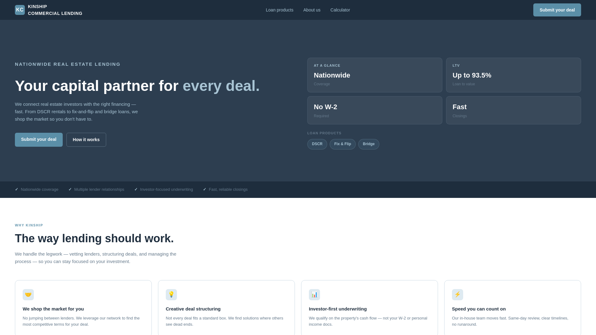 website screenshot of https://kinship-commercial.pages.dev/