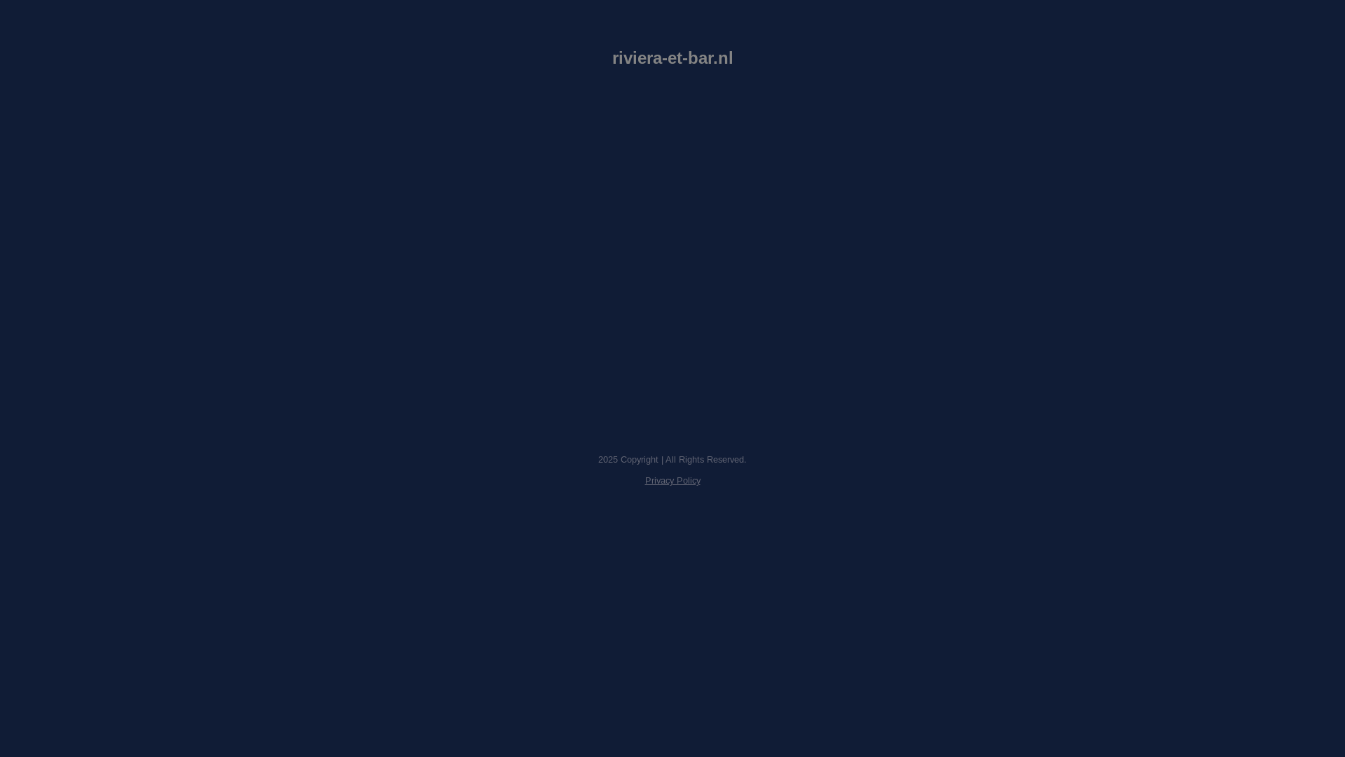 website screenshot of https://riviera-et-bar.nl/